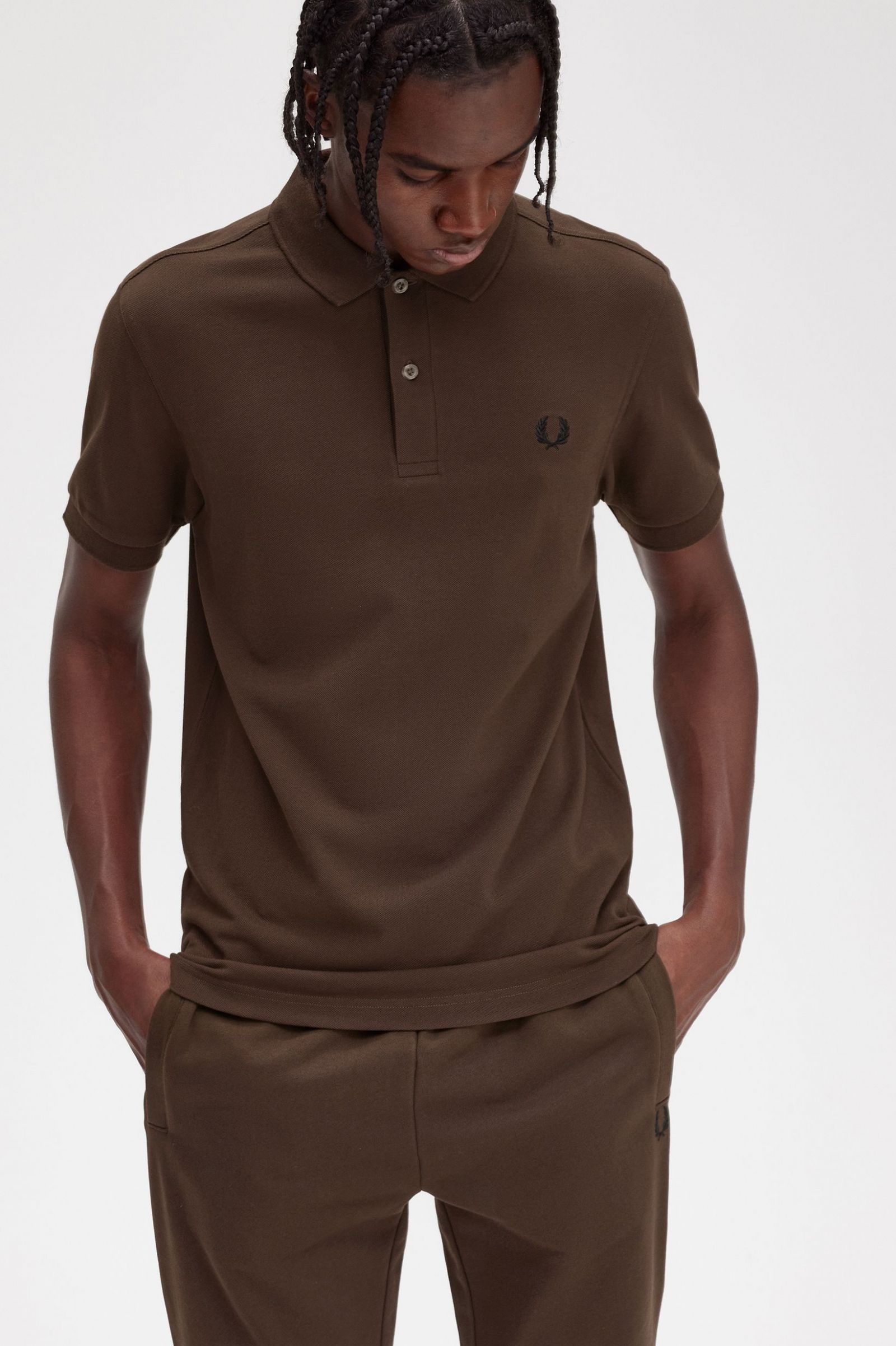 The Fred Perry ShirtM6000 Burnt Tobacco / Black 7038577