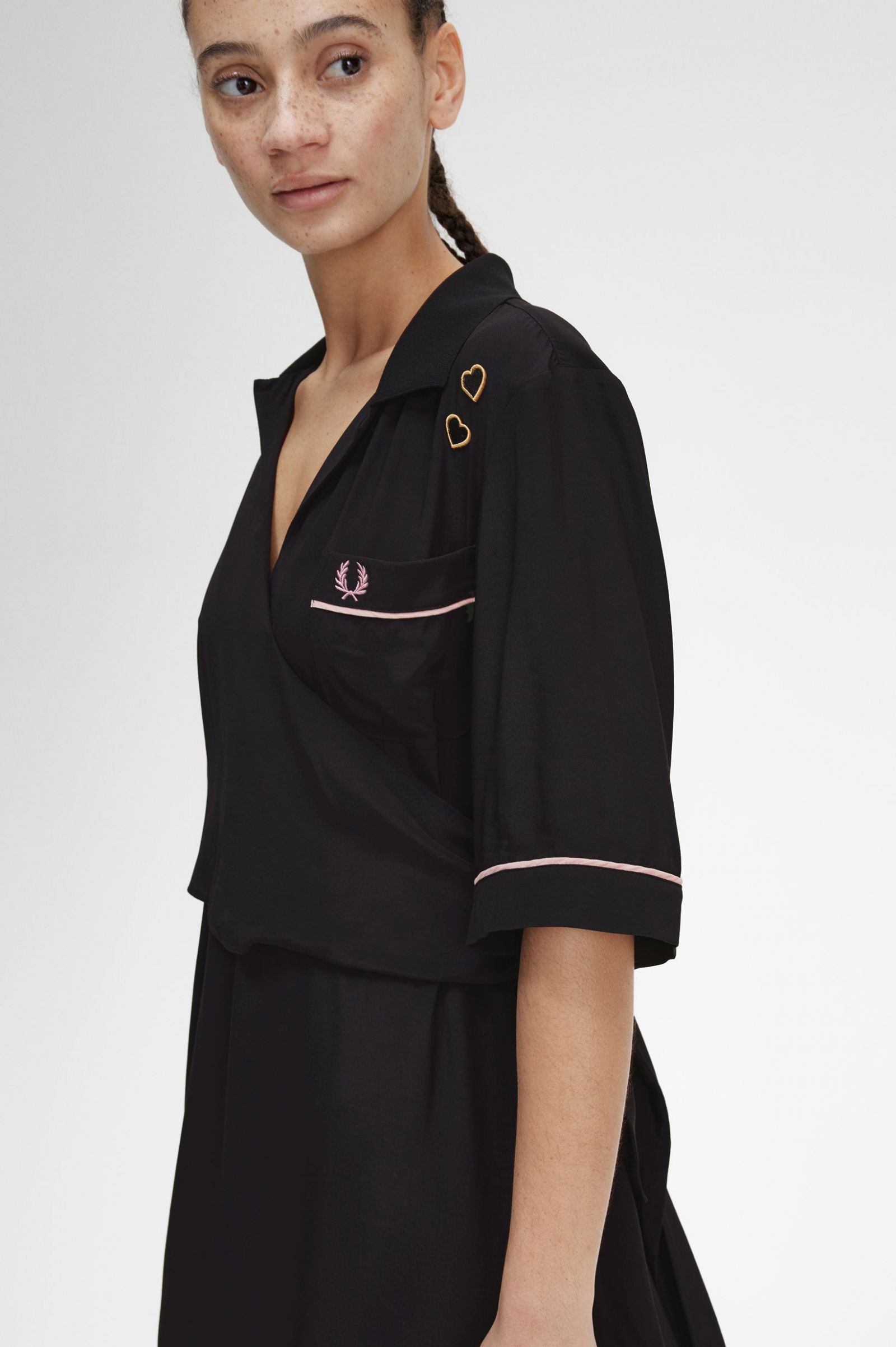 Amy Winehouse FoundationBowling Shirt Dress Black 7039284
