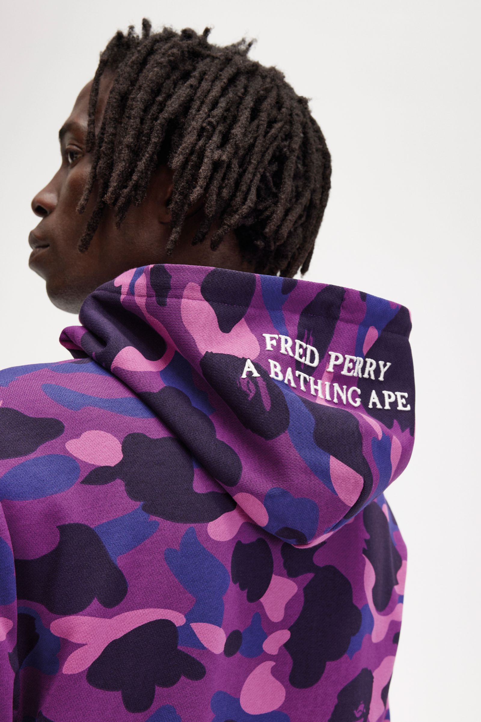 A Bathing Ape?Camouflage Hooded Sweatshirt Black 7038239