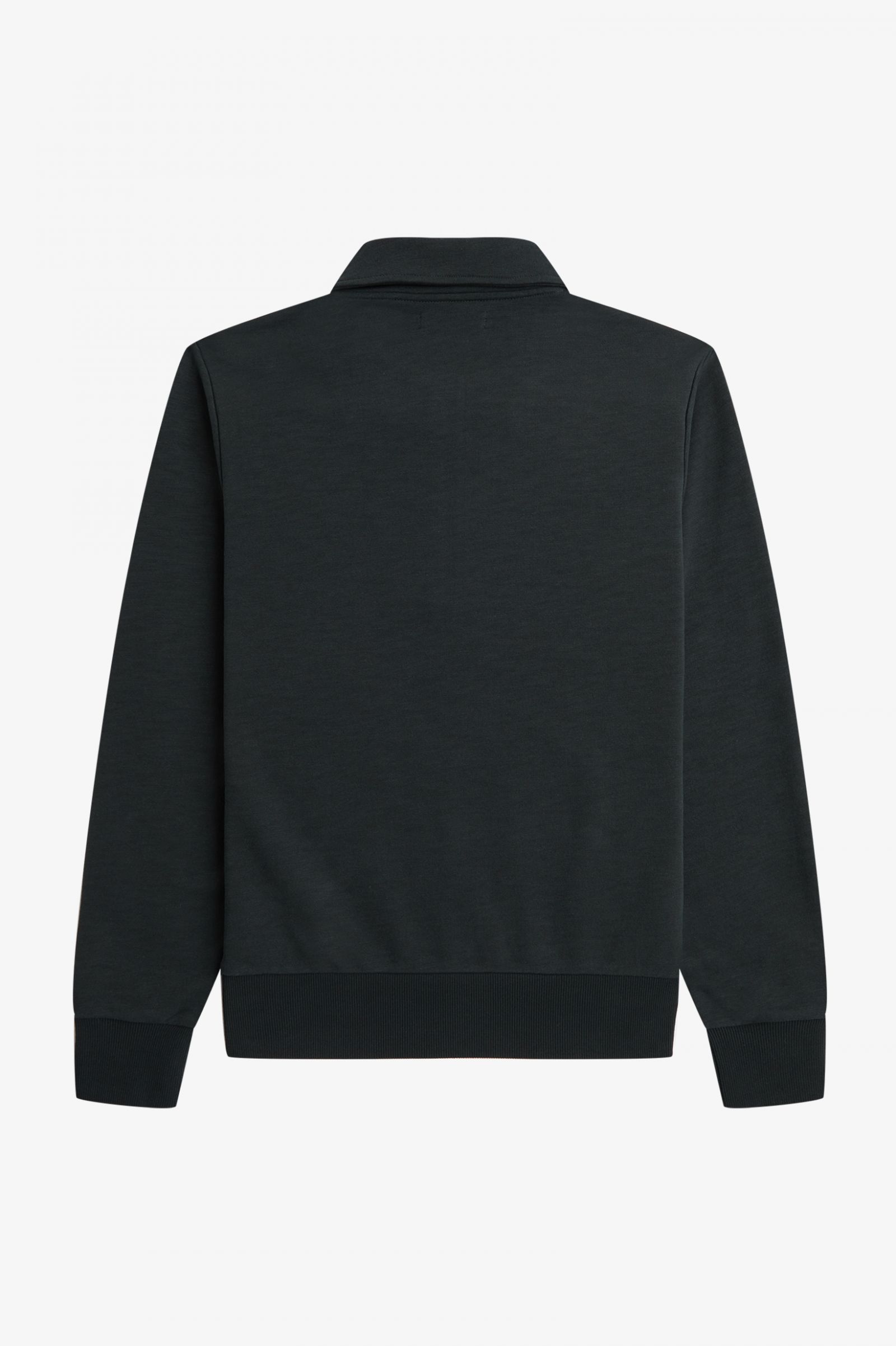 Zip Neck Collar Sweatshirt Night Green 7038409