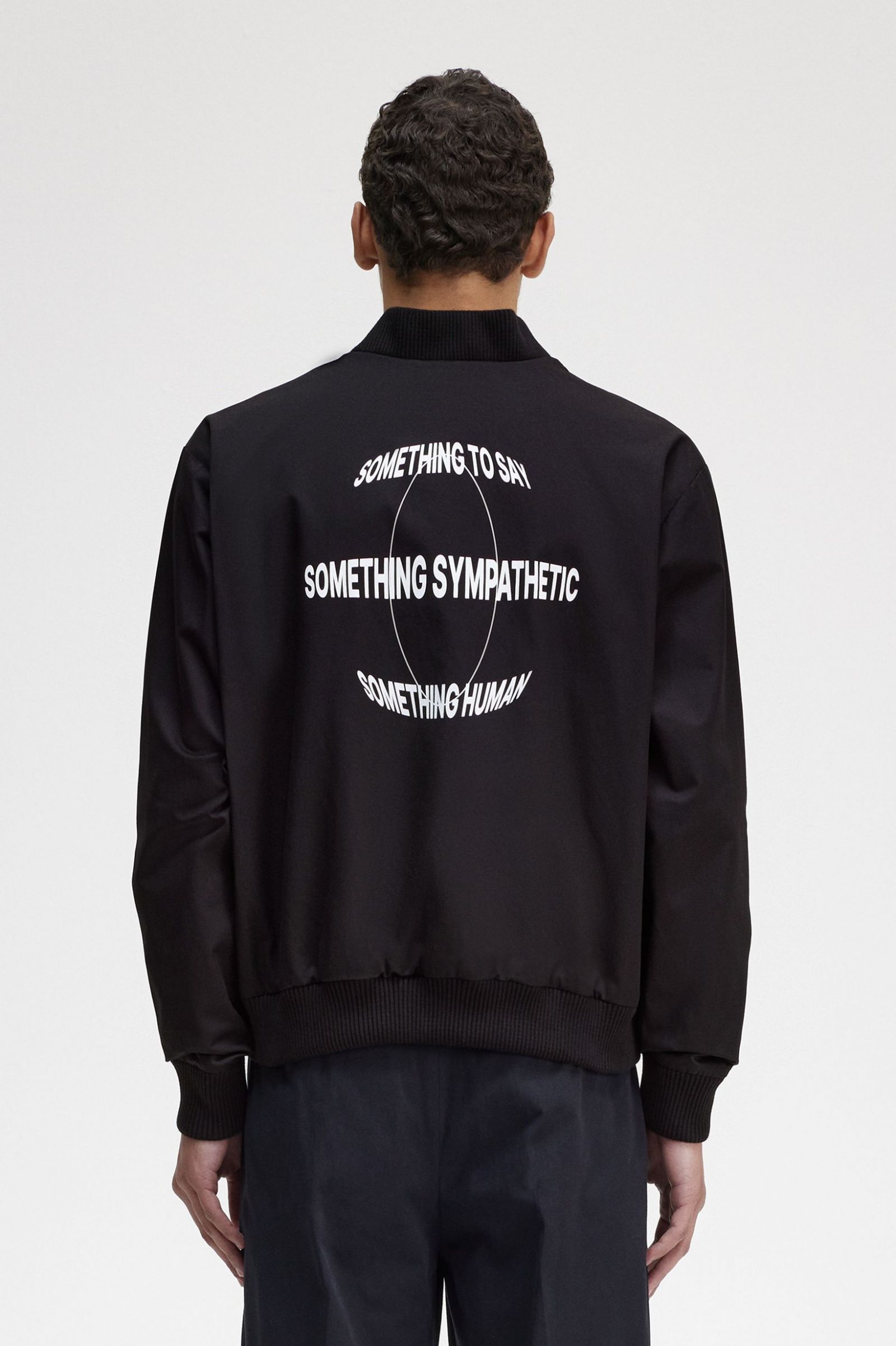 Raf SimonsPrinted Bomber Jacket Black 7038295