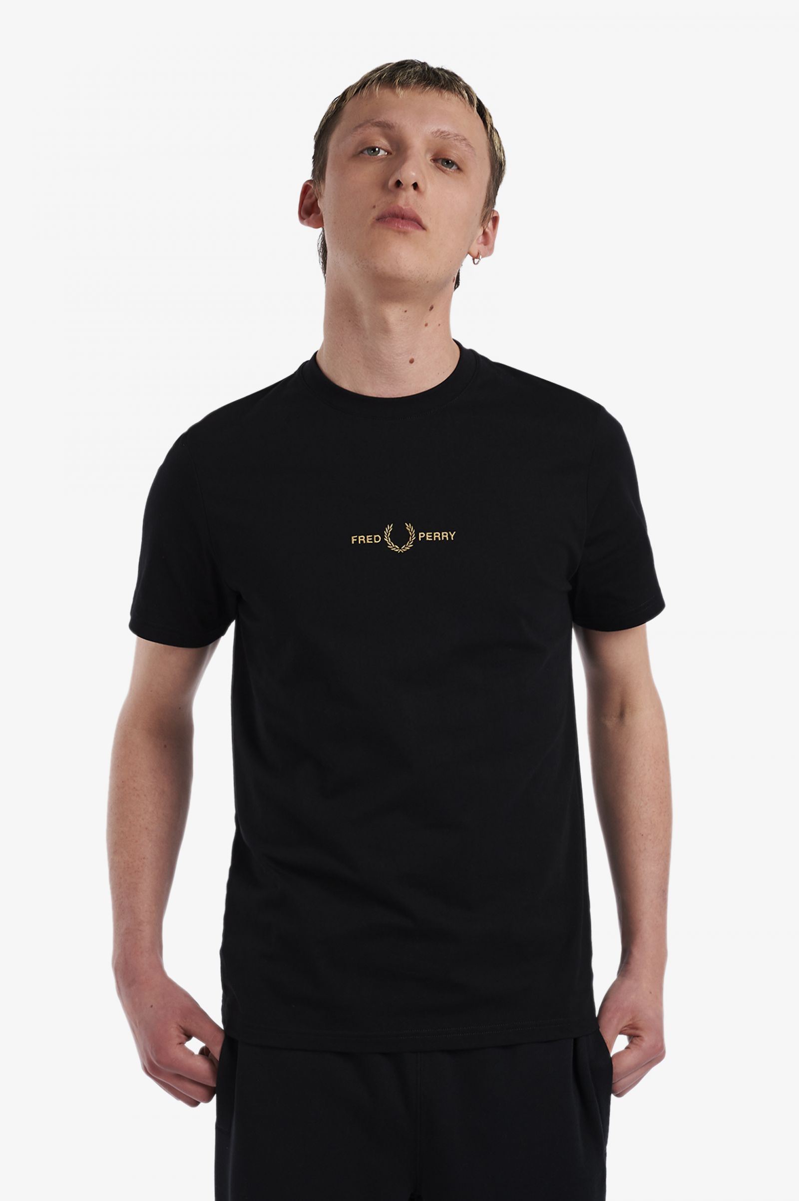 Embroidered T-Shirt Black 7038931