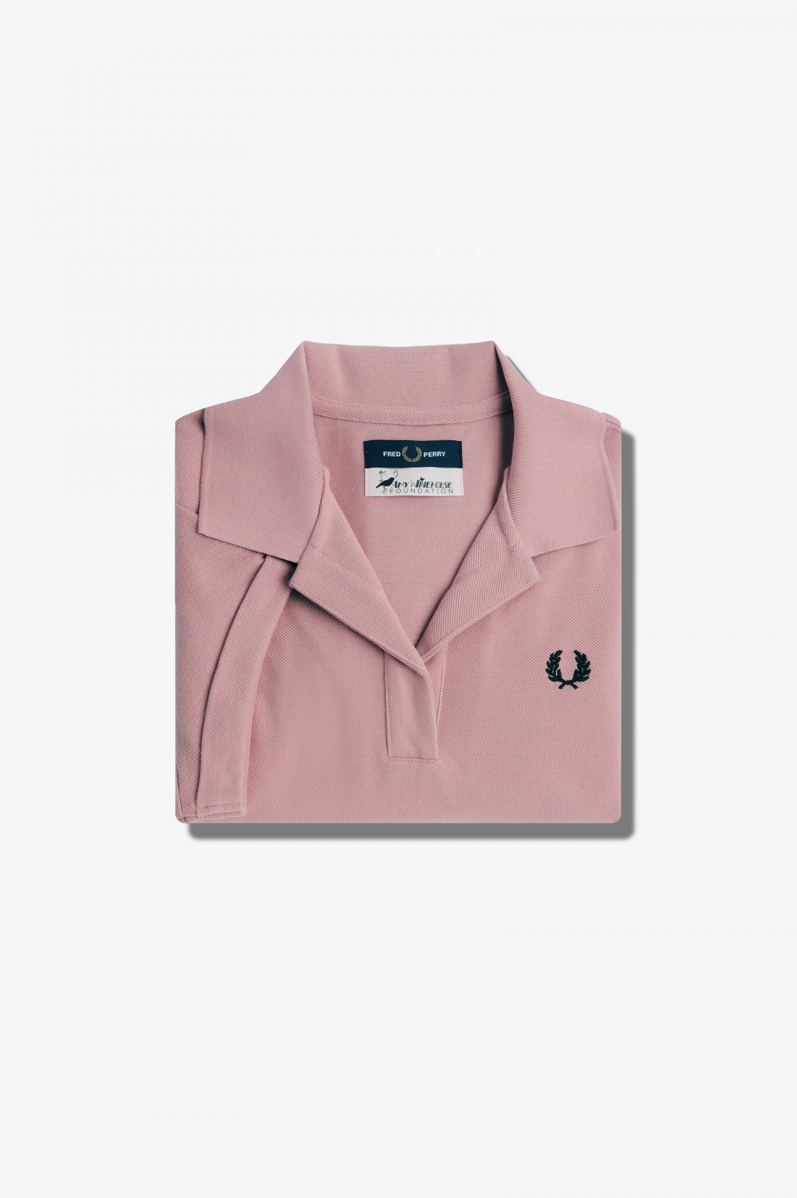 Amy Winehouse FoundationOpen-Collar Piqué Shirt Dusty Rose Pink 7039400