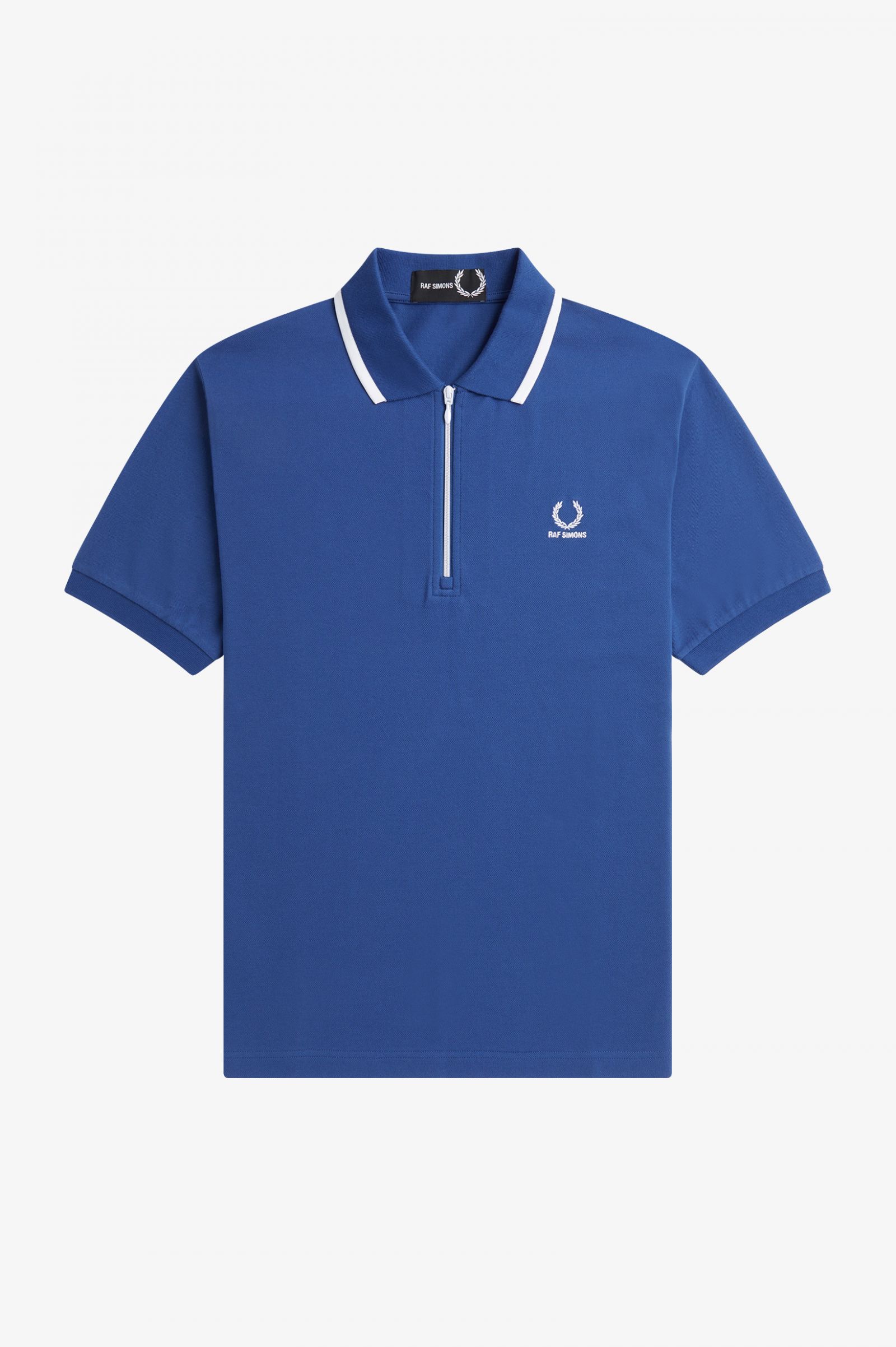 Raf SimonsHalf Zip Polo Shirt Royal Blue 7038630