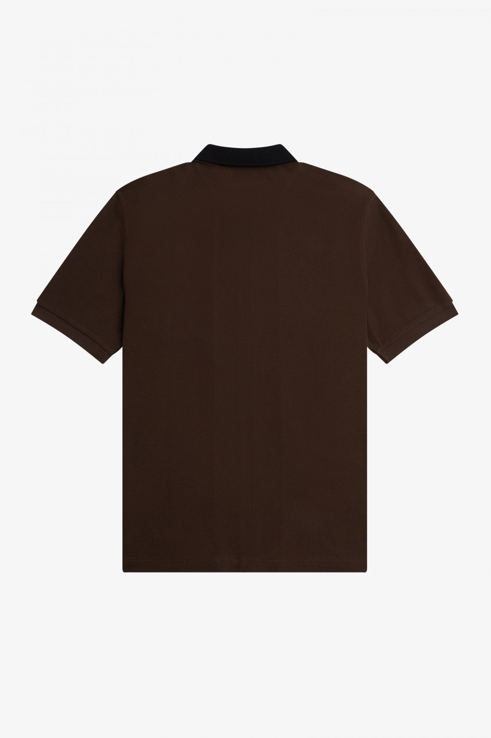 Zip Through Polo Shirt Burnt Tobacco 7038678