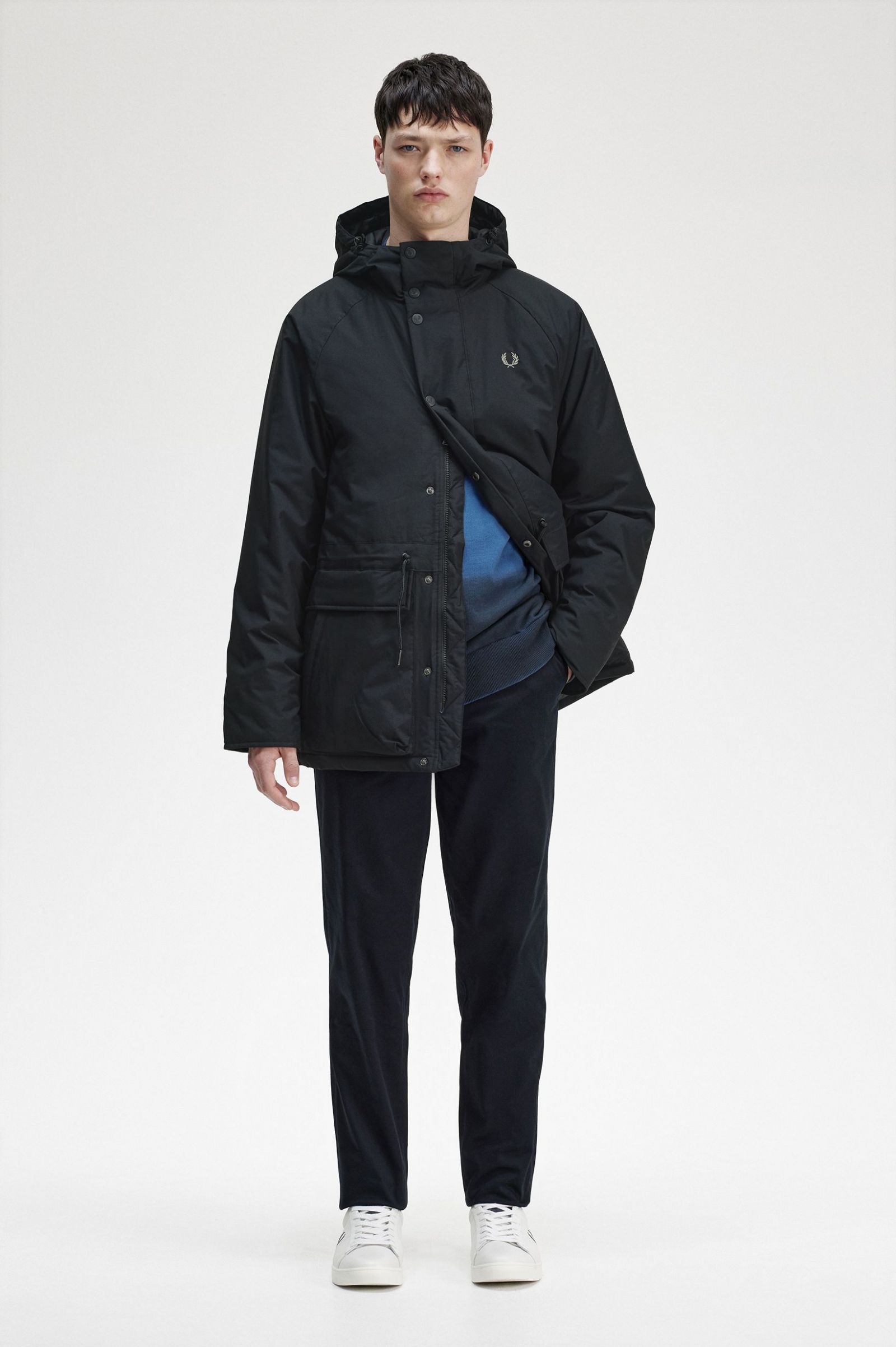 Padded Zip Through Jacket Black 7038296