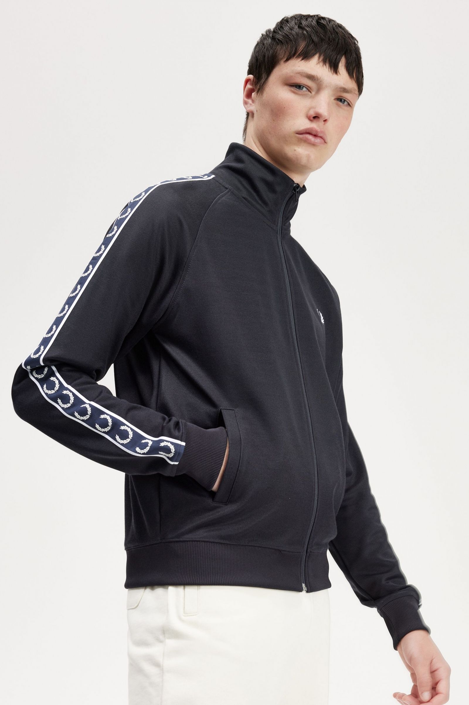Contrast Tape Track Jacket Navy / Navy 7039126