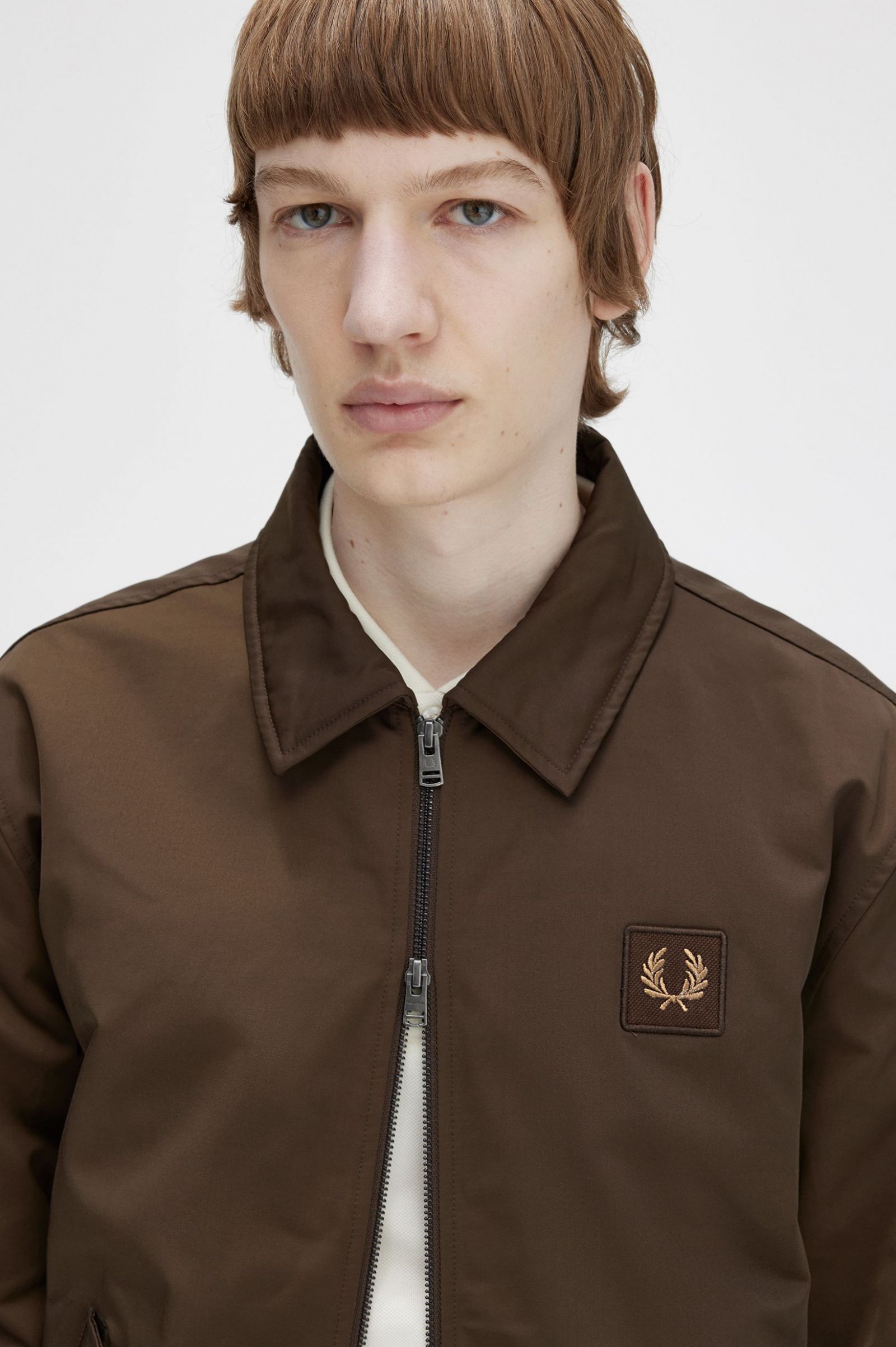 Quilted Zip Through Jacket Burnt Tobacco 7038303
