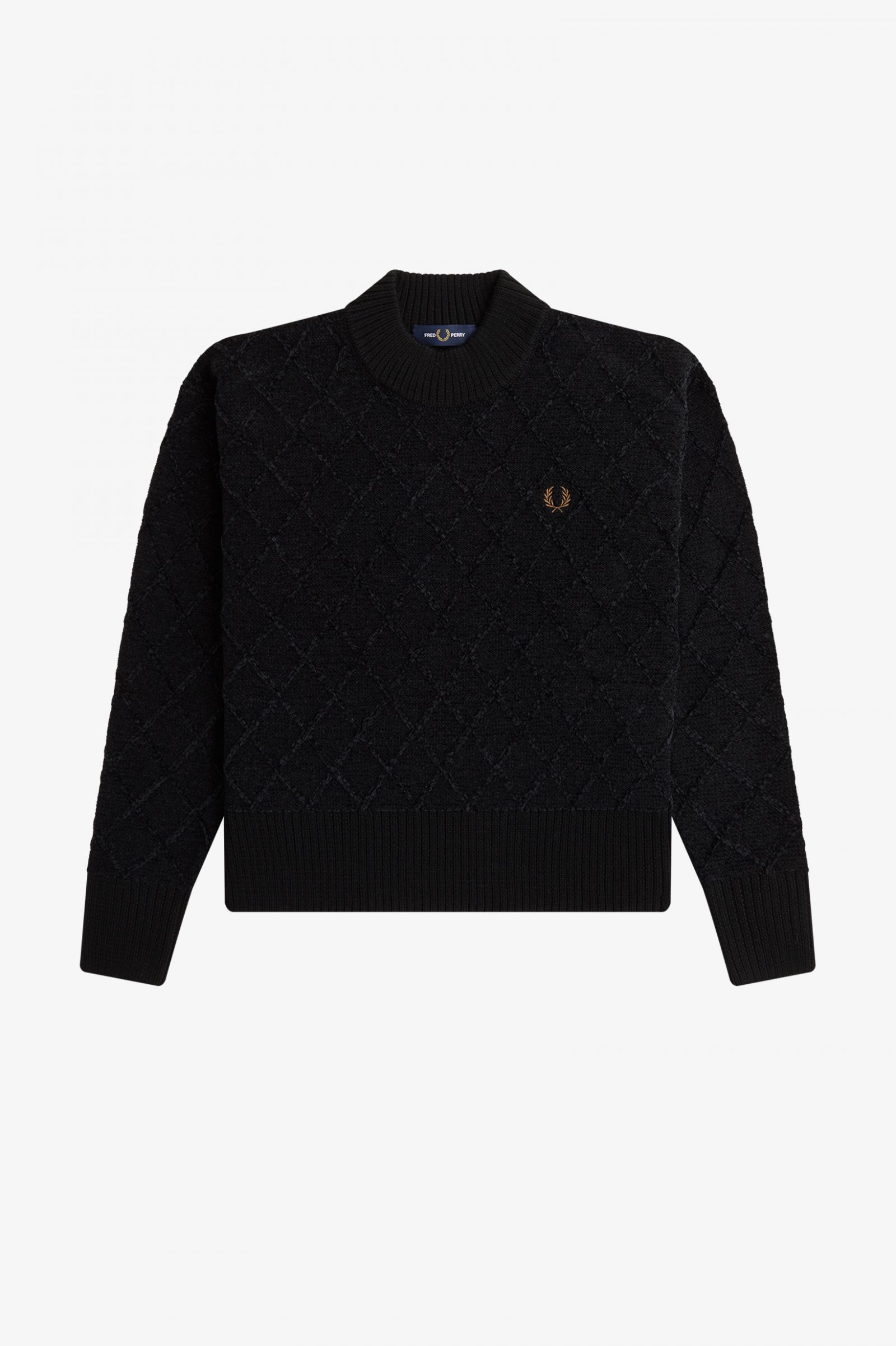 Chenille Grid Jumper Black 7039332