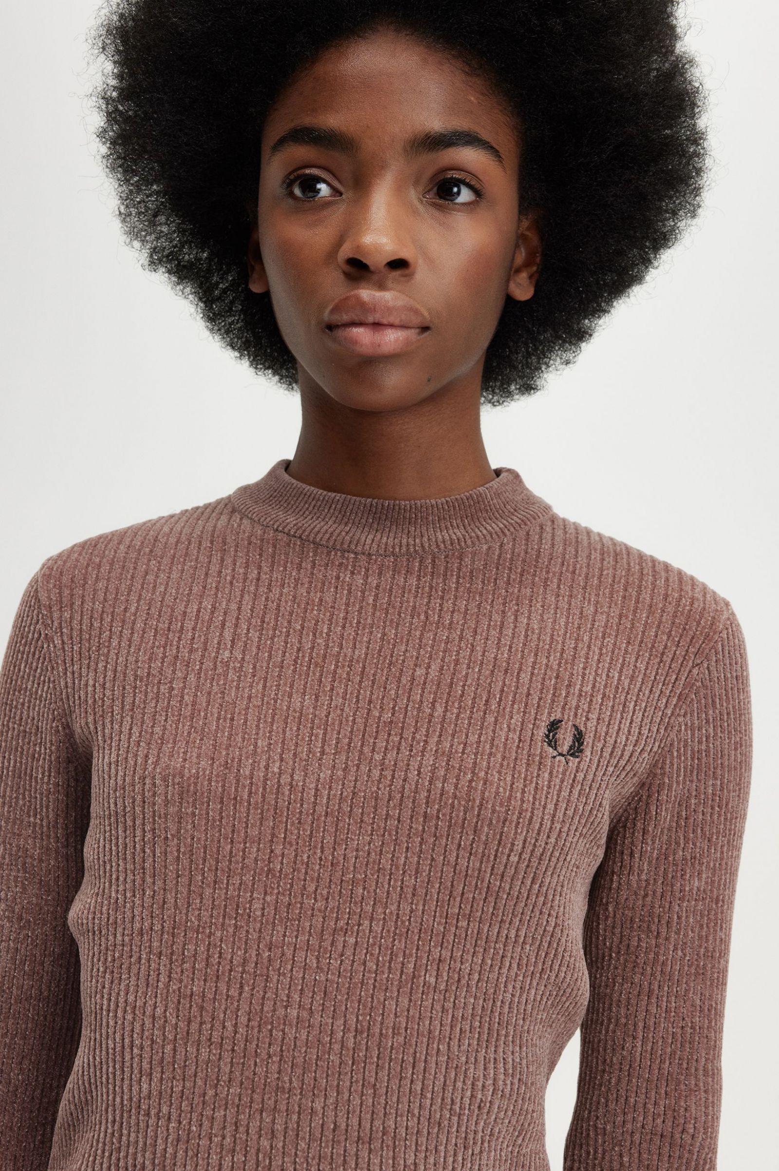Chenille Rib Jumper Dark Pink 7039360