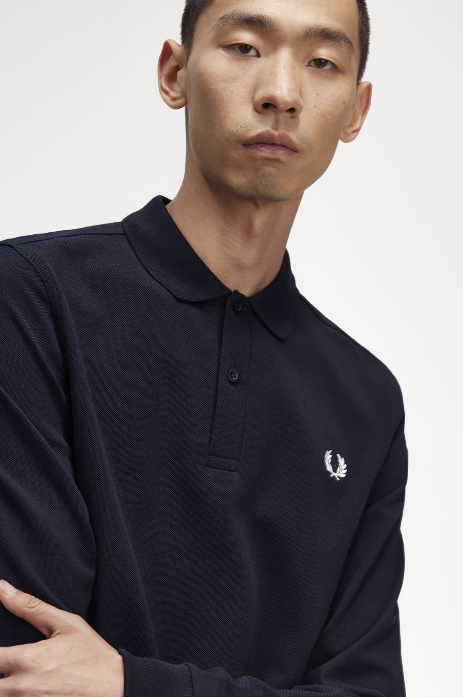 The Fred Perry ShirtM6006 Navy / White 7038546