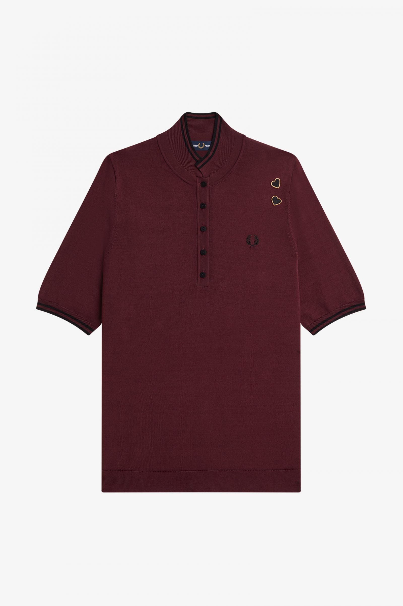 Amy Winehouse FoundationKnitted Shirt Oxblood 7039234