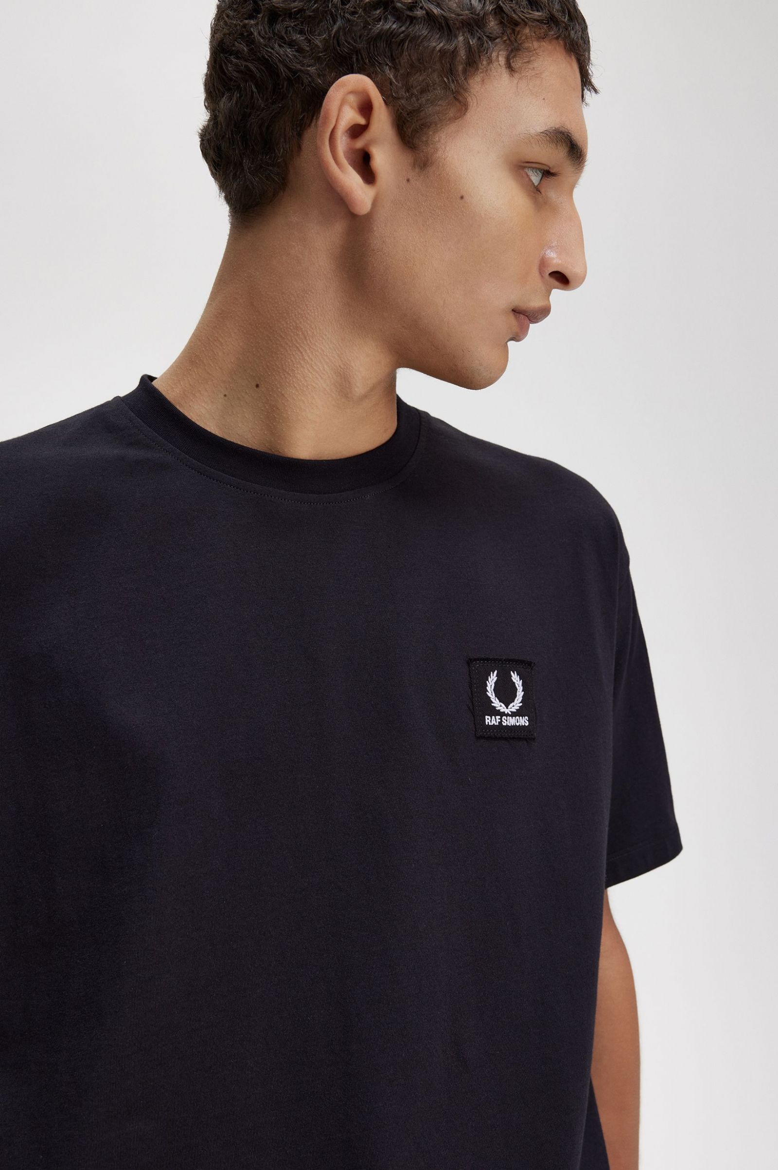 Raf SimonsPrinted Patch Relaxed T-Shirt Black 7038627