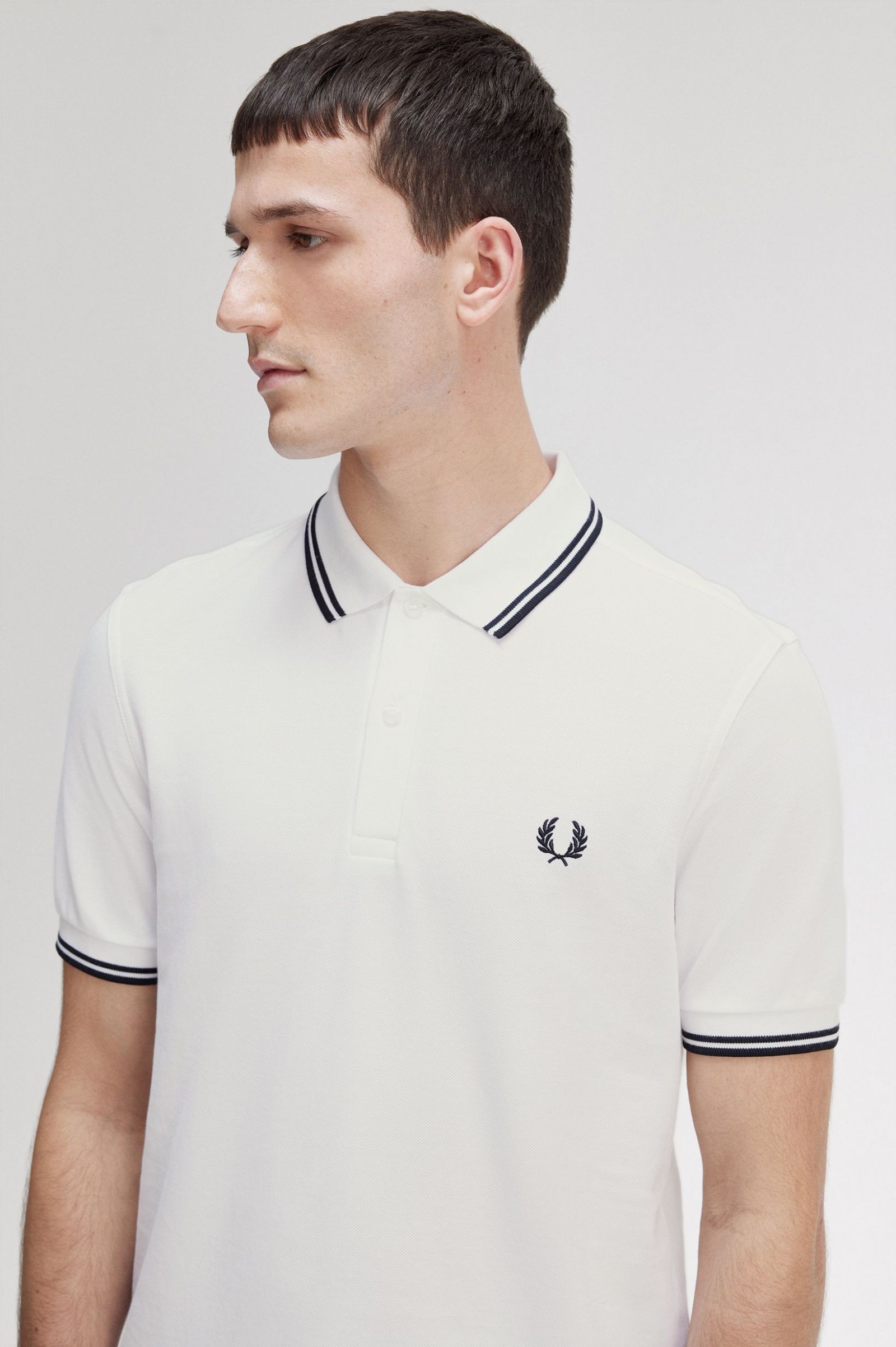 The Fred Perry ShirtM3600 White / Black / Black 7039019