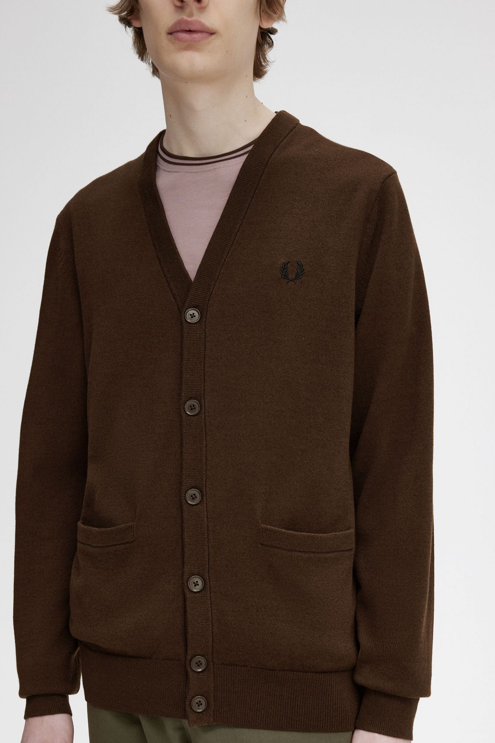 Classic Cardigan Burnt Tobacco 7038374