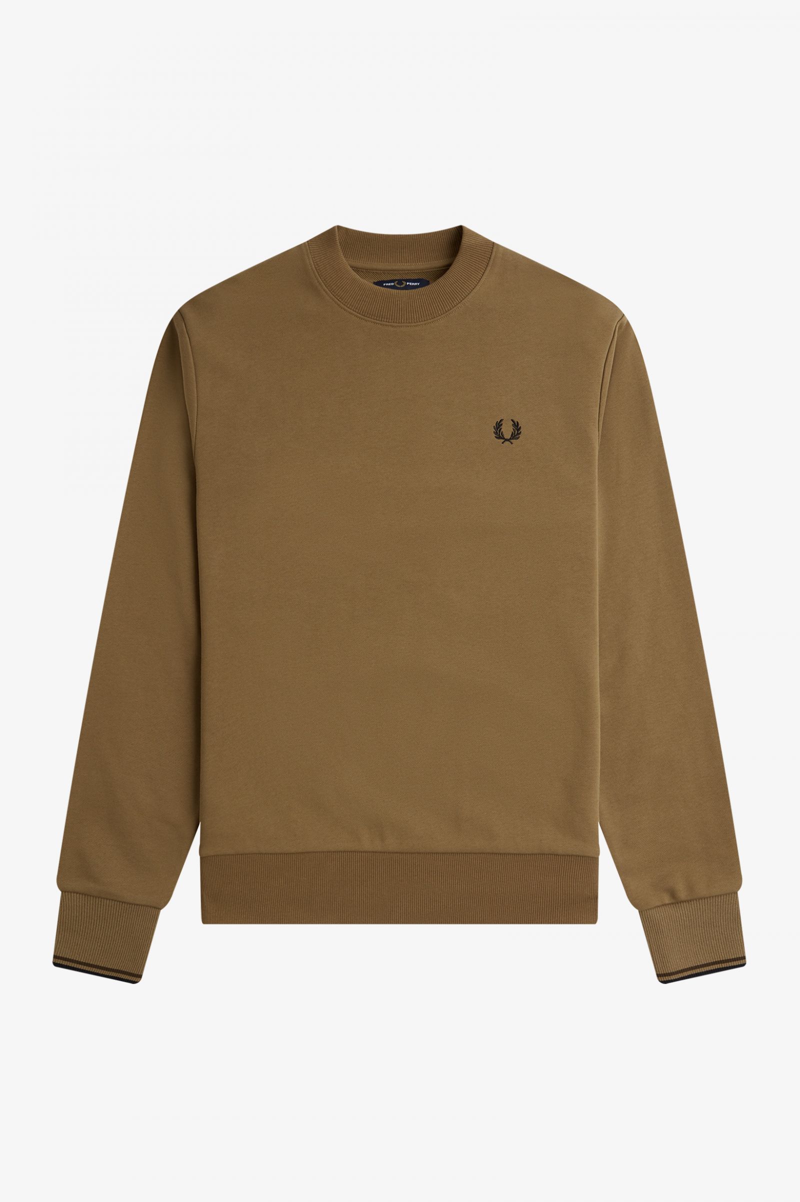 Crew Neck Sweatshirt Shaded Stone / Burnt Tobacco 7038380
