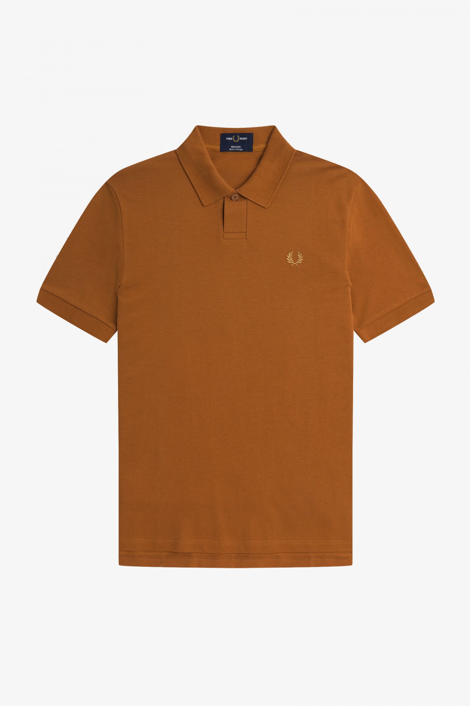 ReissuesOne Button Polo Shirt Dark Caramel 7037842