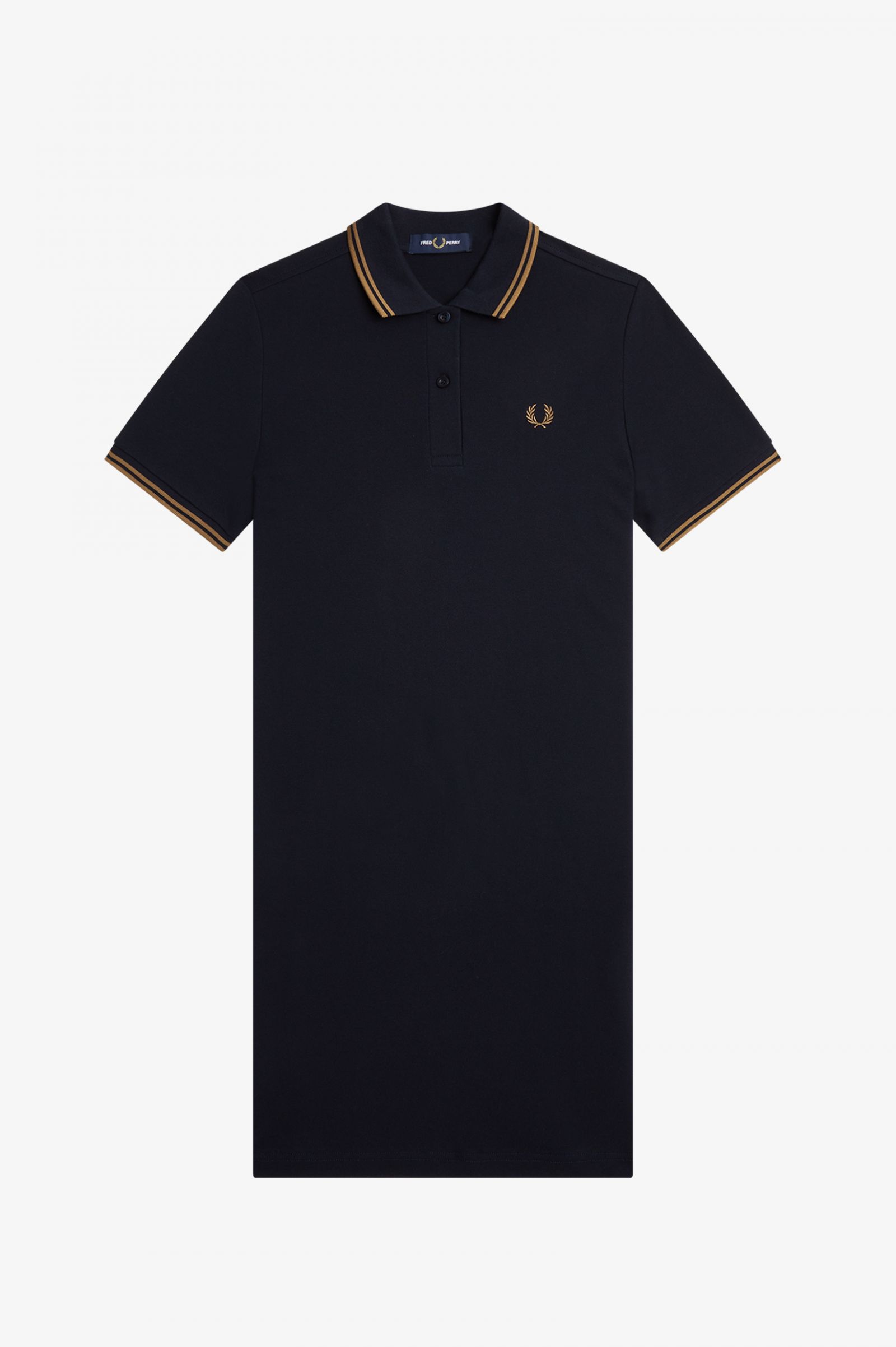 Twin Tipped Fred Perry Shirt Dress Navy 7039302