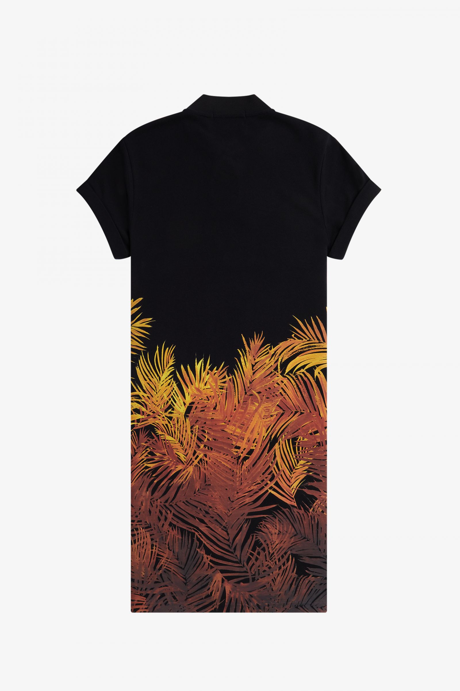 Amy Winehouse FoundationPalm Print Piqué Dress Black 7037937