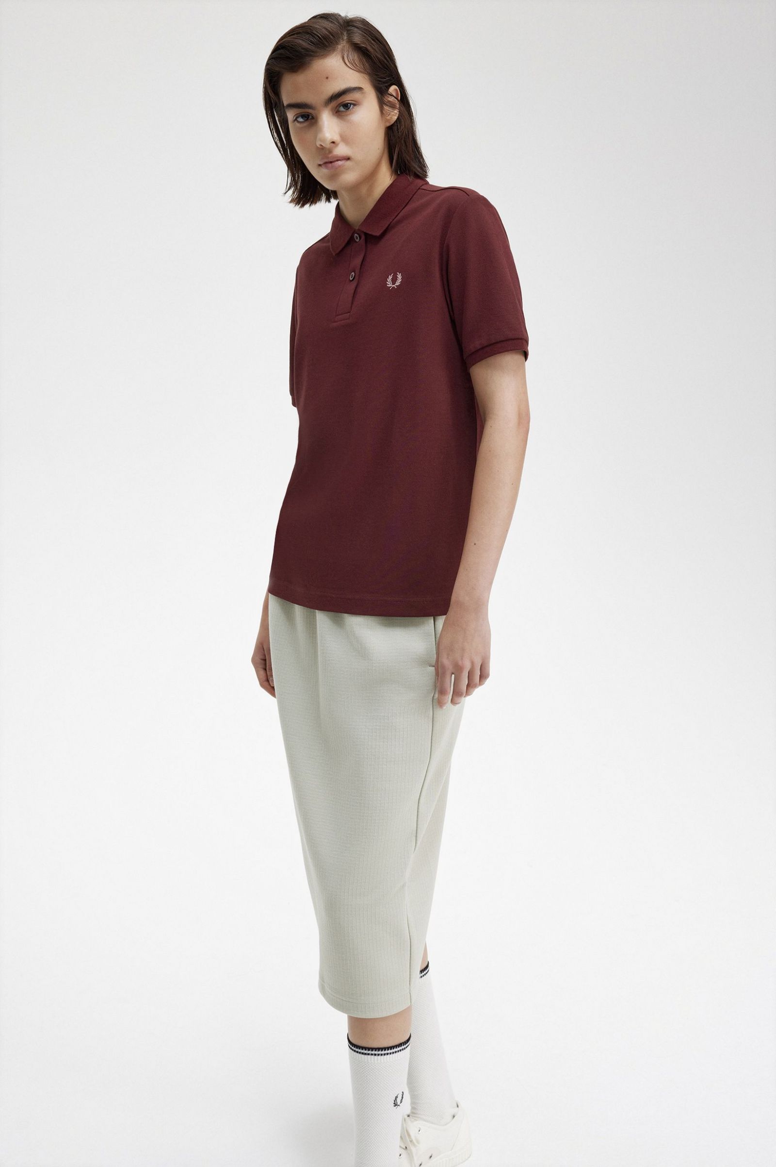 The Fred Perry ShirtG6000 Oxblood / Dusty Rose Pink 7039421