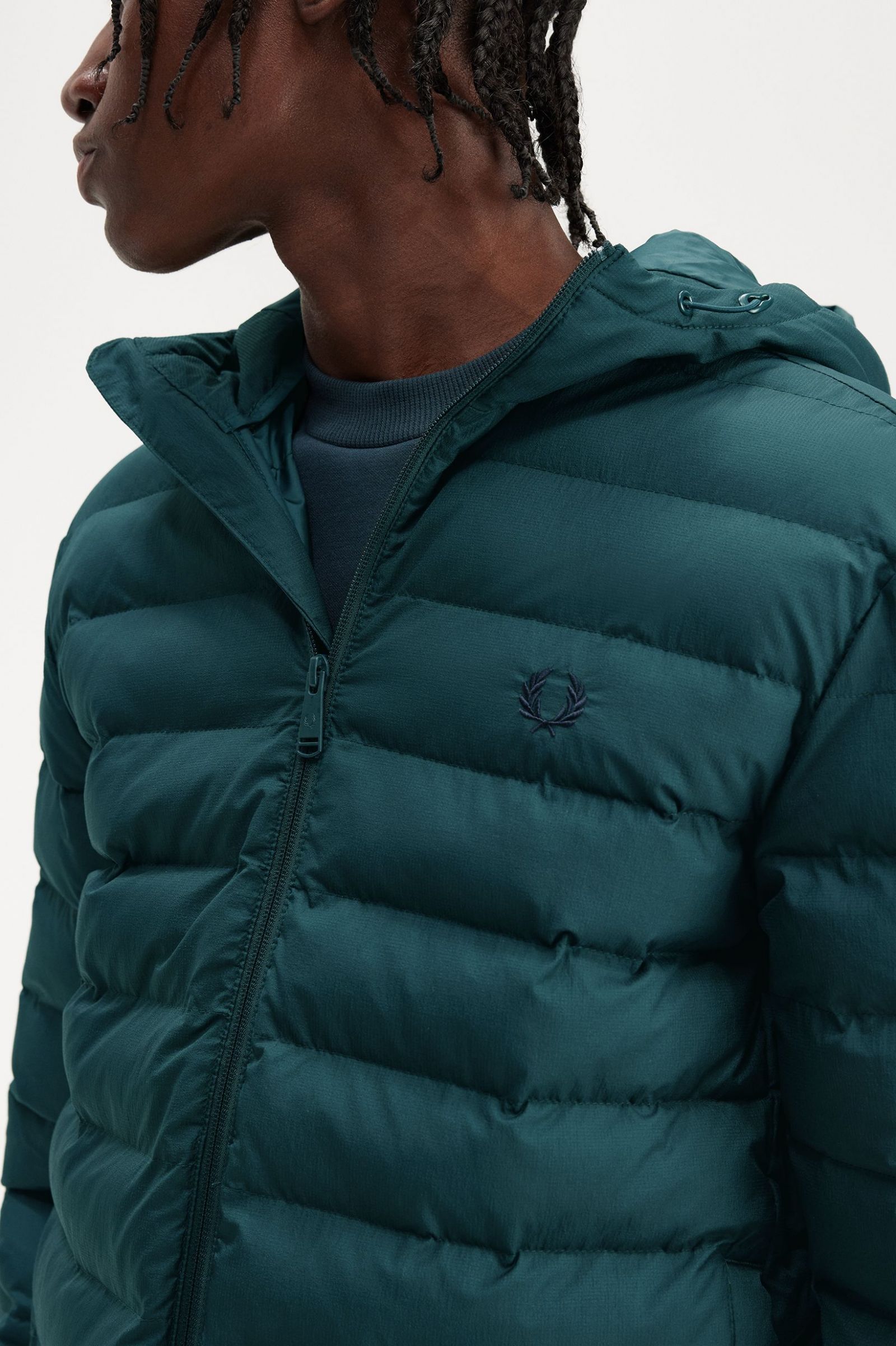 Hooded Insulated Jacket Petrol Blue 7038280