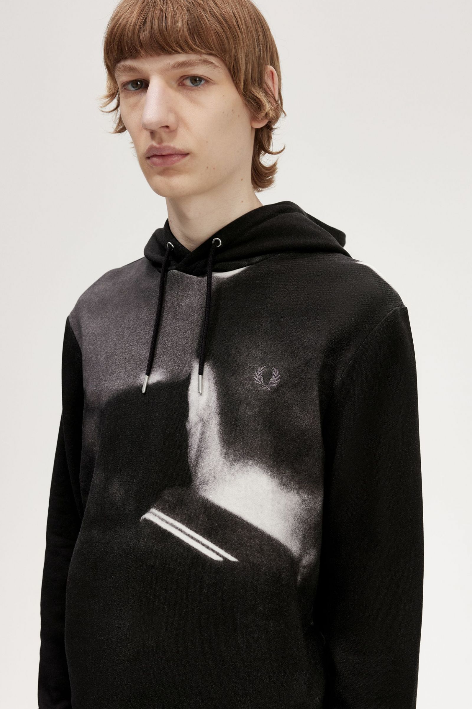 Rave Graphic Hooded Sweatshirt Black 7038876