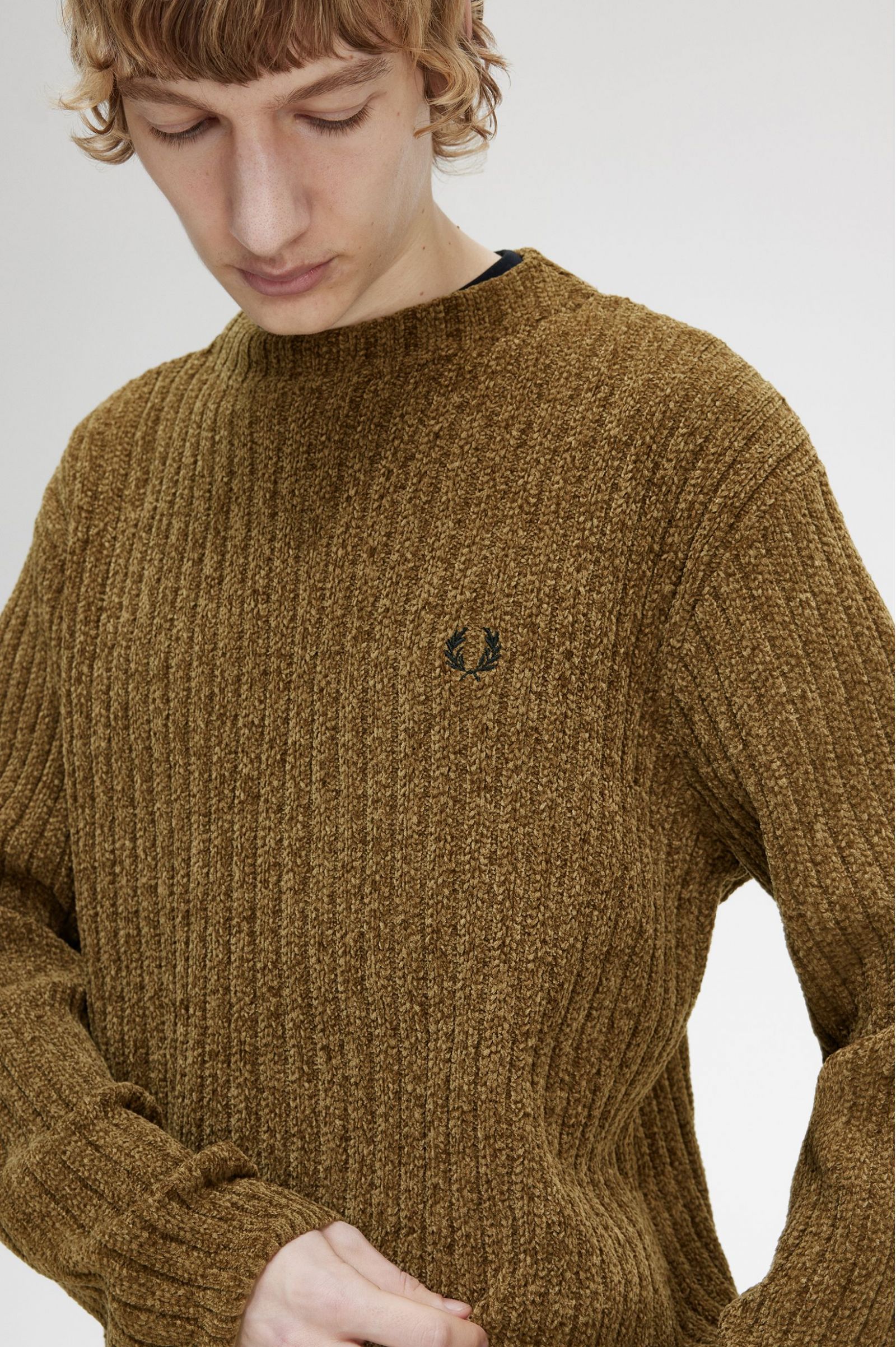Chenille Rib Jumper Shaded Stone 7038672