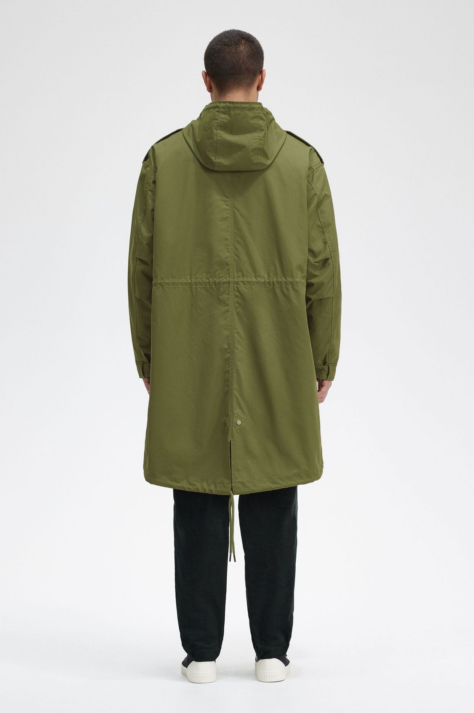 Faux Fur Lined Parka Parka Green 7038290