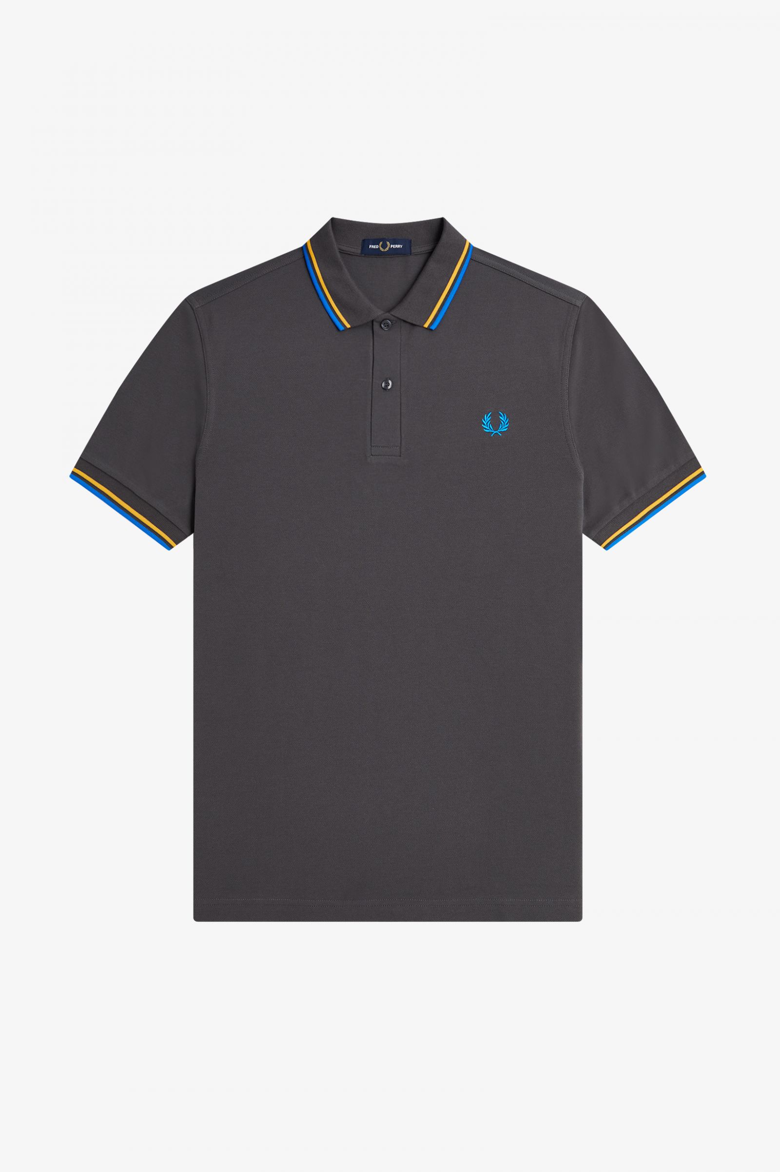 The Fred Perry ShirtM3600 Gunmetal / Golden Hour / Kingfisher 7038563