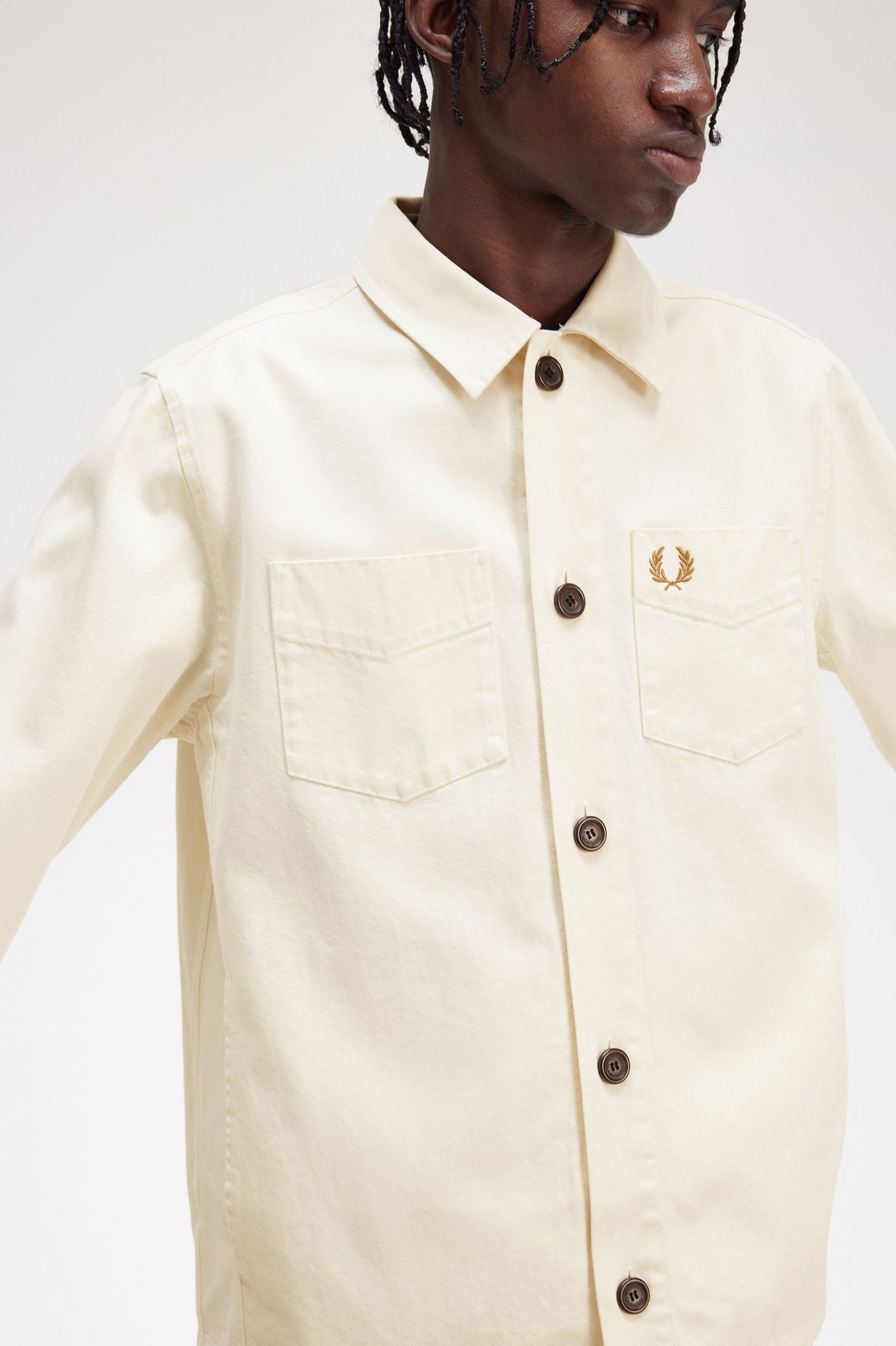 Twill Overshirt Ecru 7038482