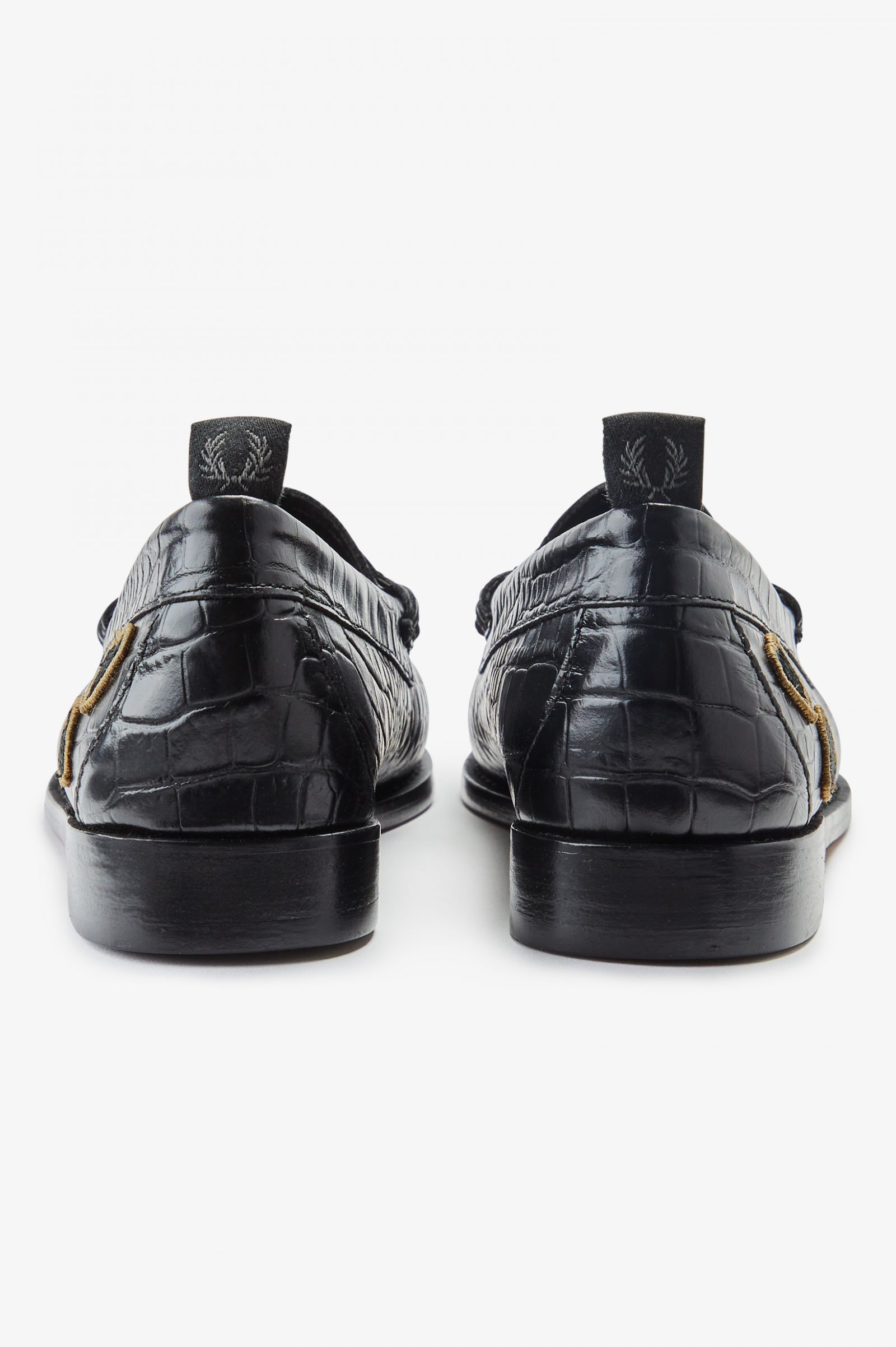 Amy Winehouse FoundationEmbossed Leather Penny Loafer Black 7037979
