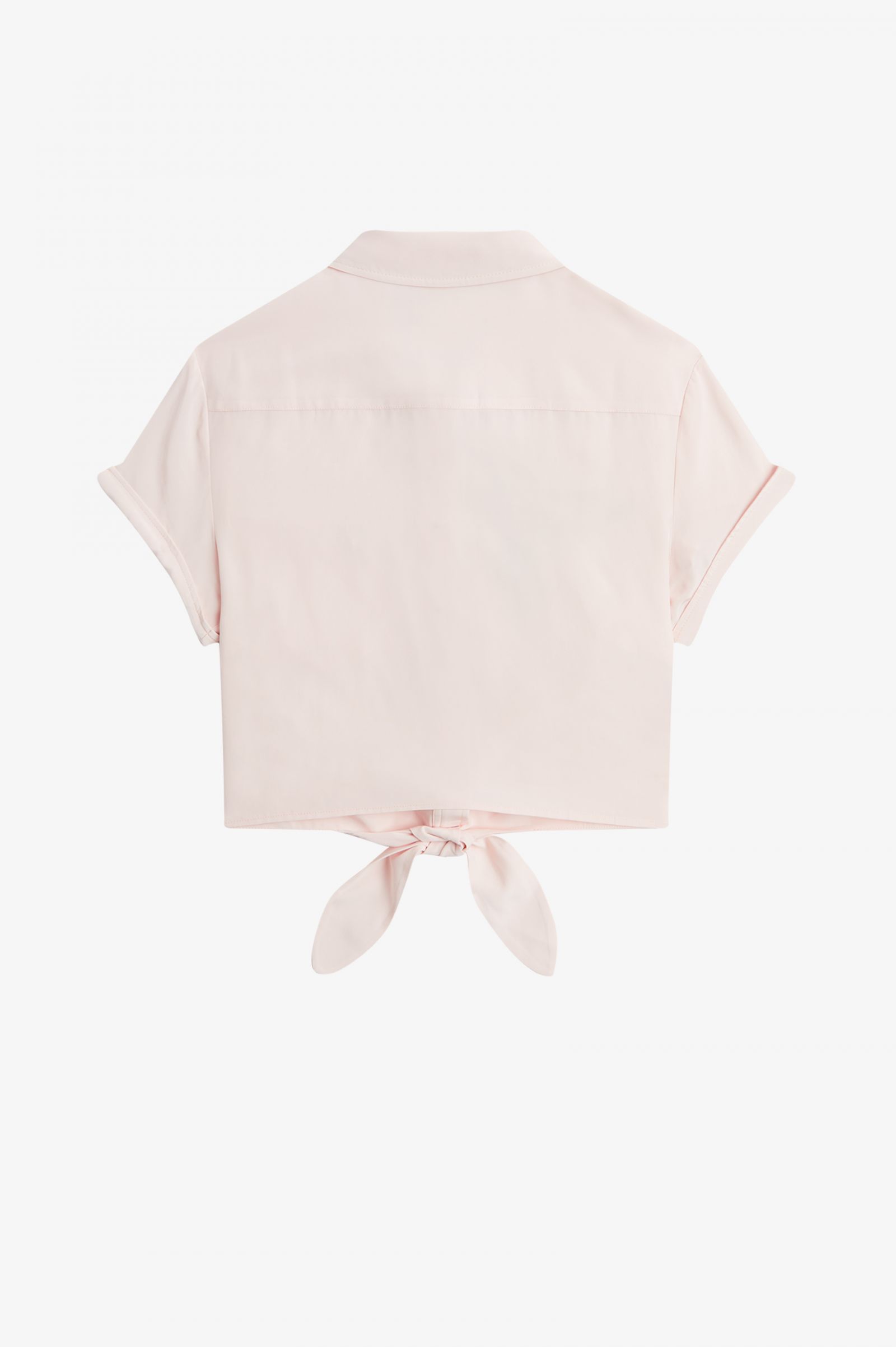 Amy Winehouse FoundationEmbroidered Tie-Front Shirt Milky Pink 7037923