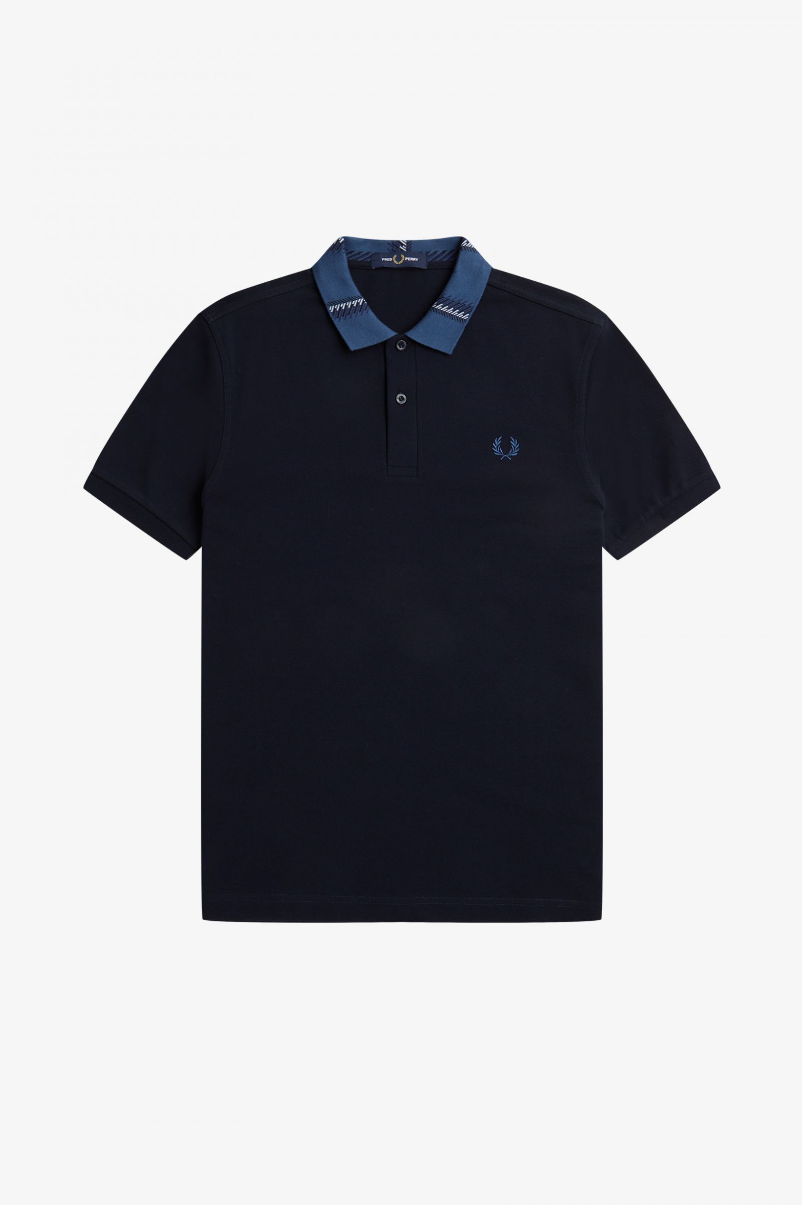 Graphic Collar Polo Shirt Navy 7038505
