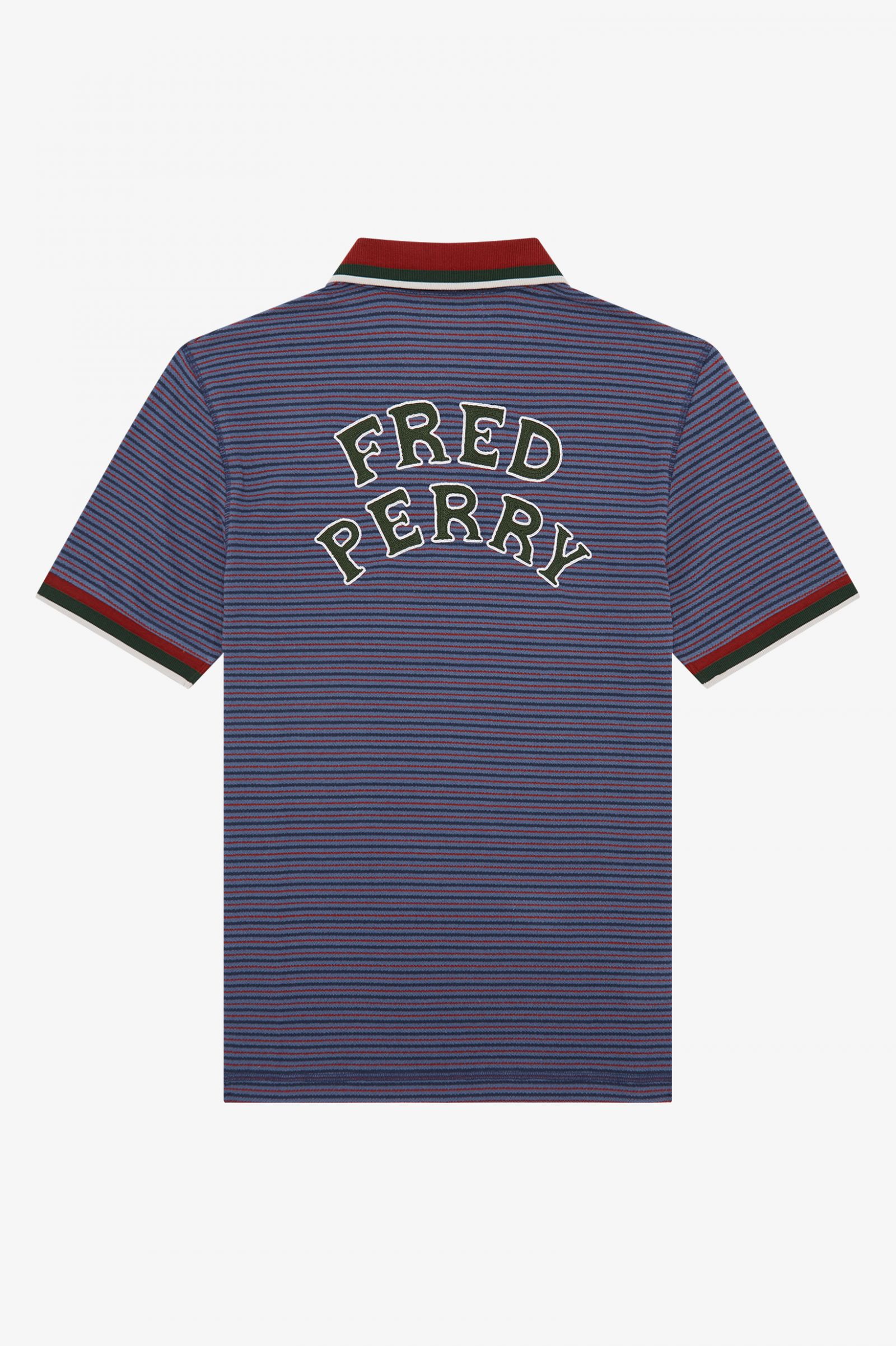 Nicholas DaleyStriped Polo Shirt Antique Bronze 7037839