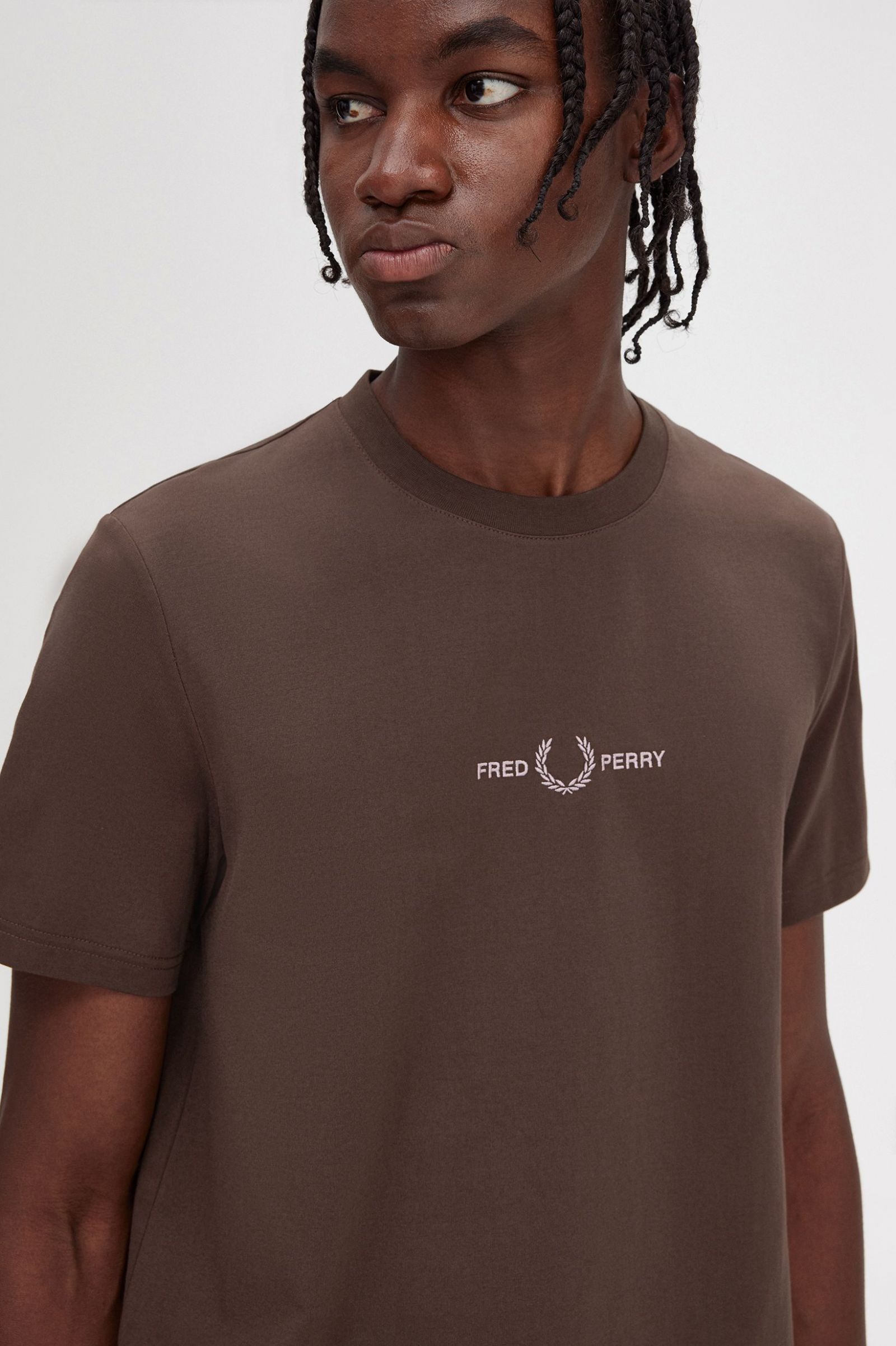 Embroidered T-Shirt Burnt Tobacco 7038402