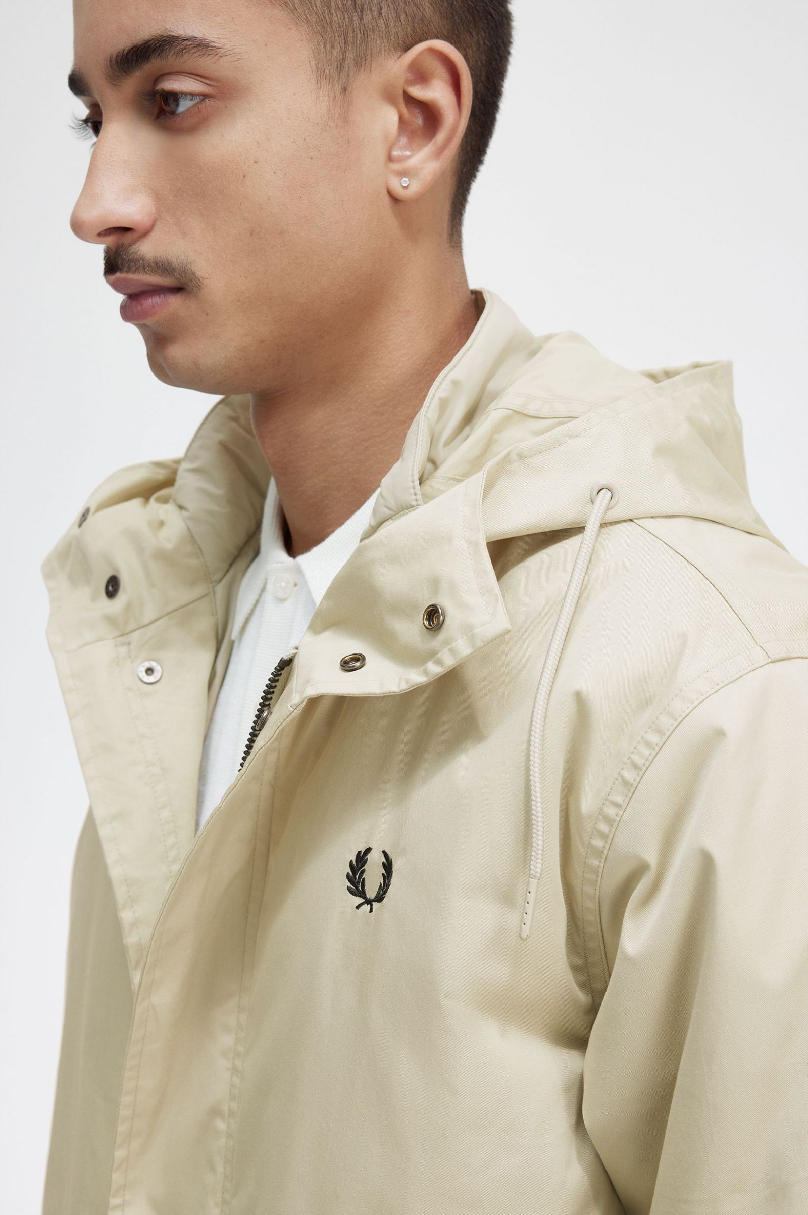 Short Padded Parka Light Oyster 7038275