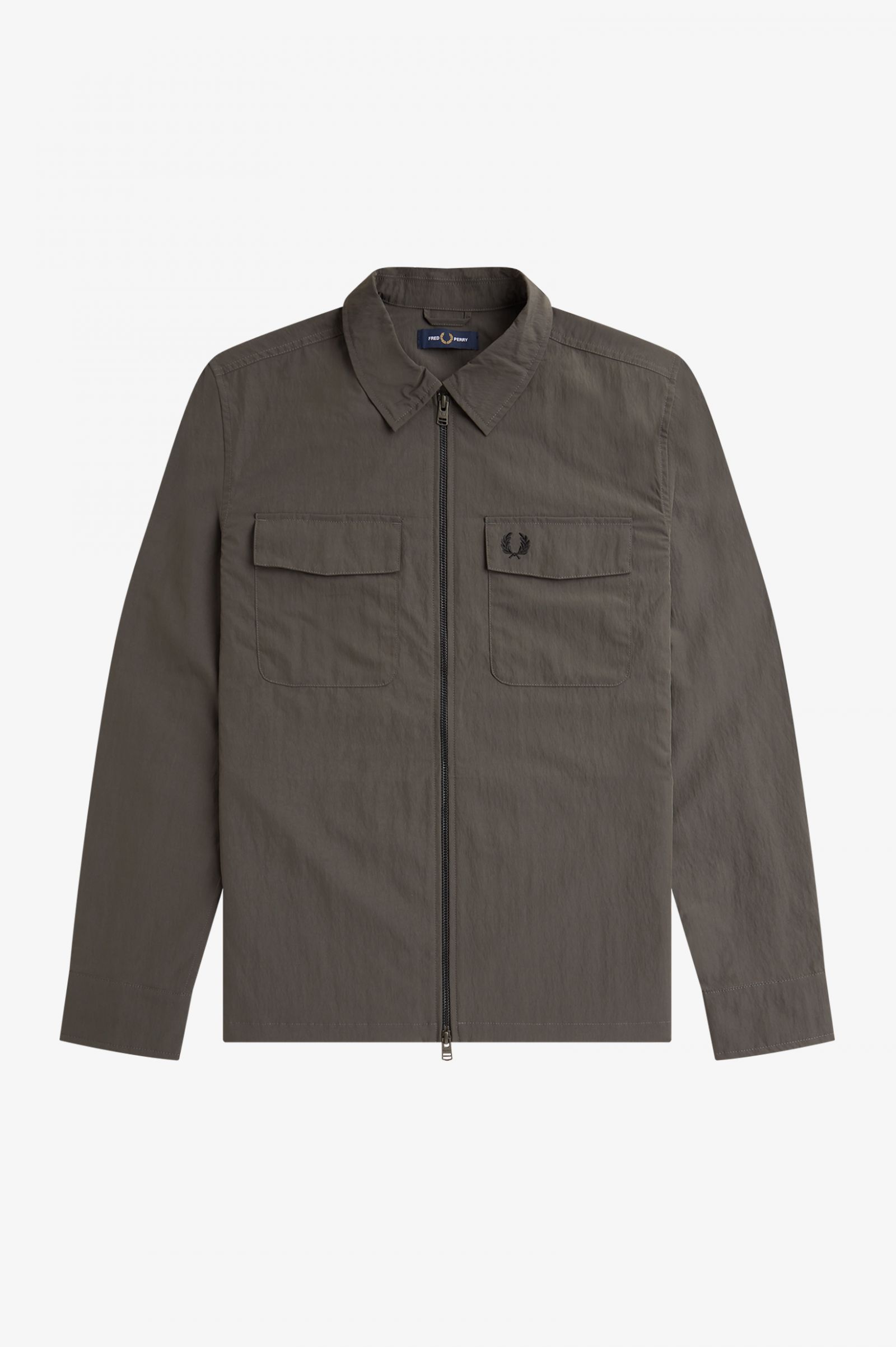 Lightweight Zip-Through Overshirt Field Green 7038478