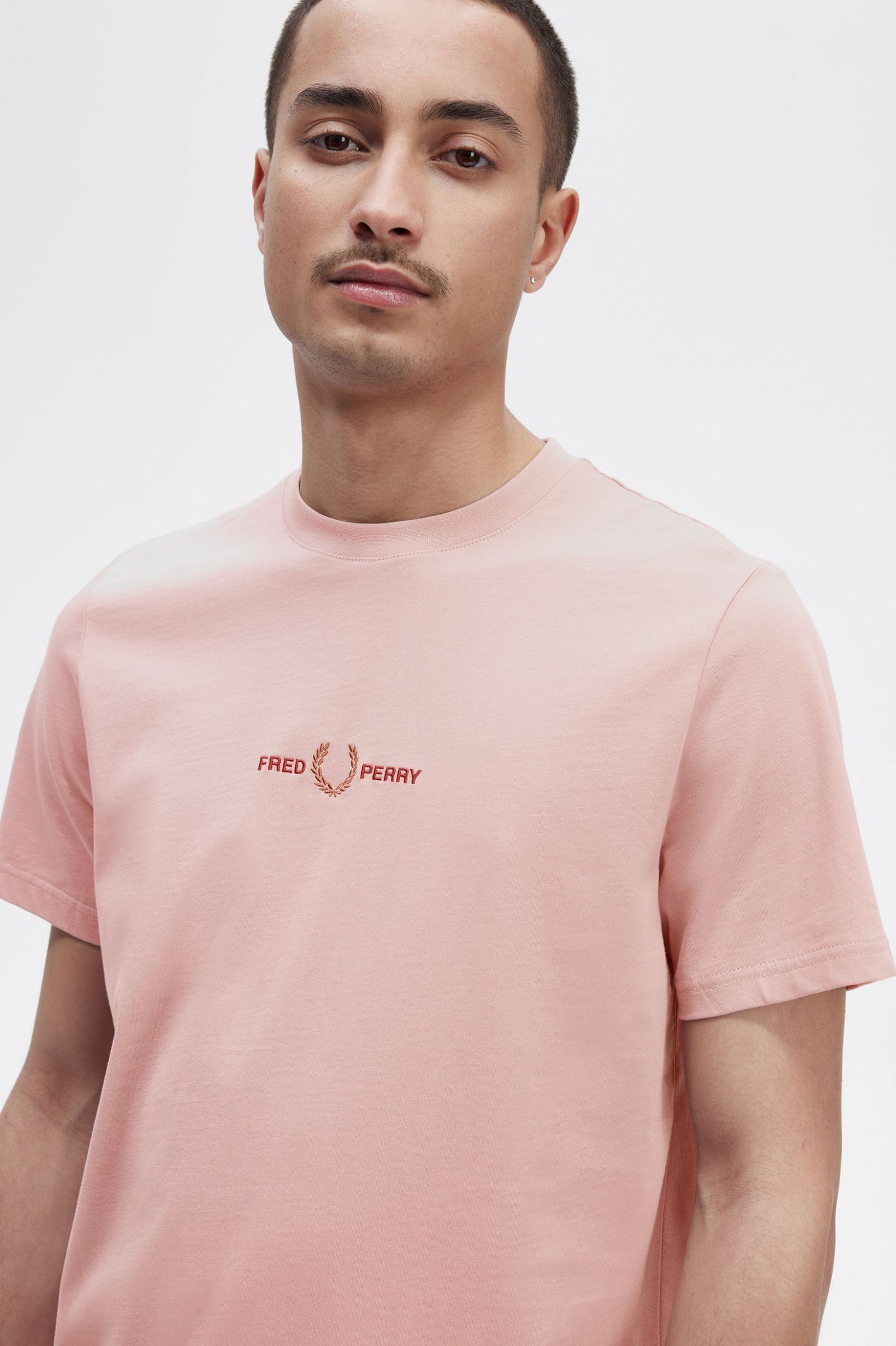 Embroidered T-Shirt Dusty Rose Pink 7038928