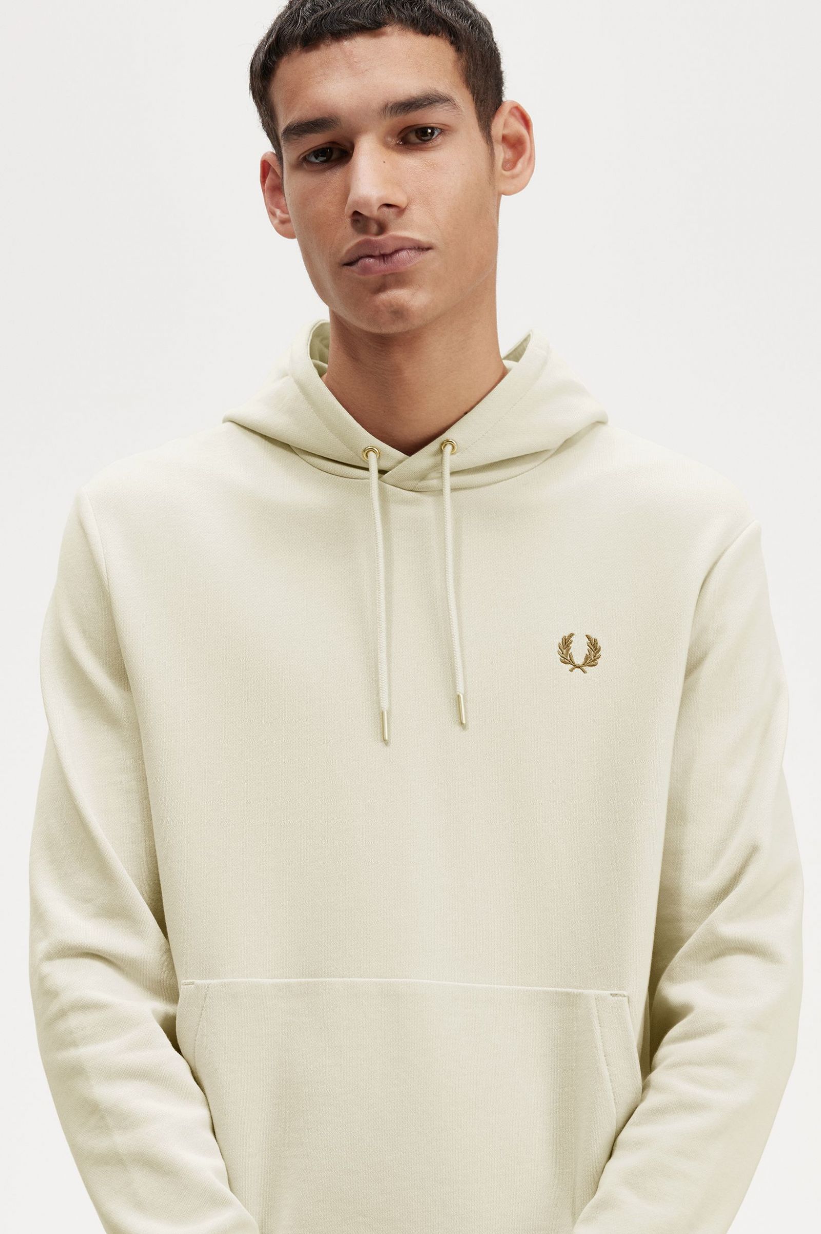 Tipped Hooded Sweatshirt Oatmeal 7038879