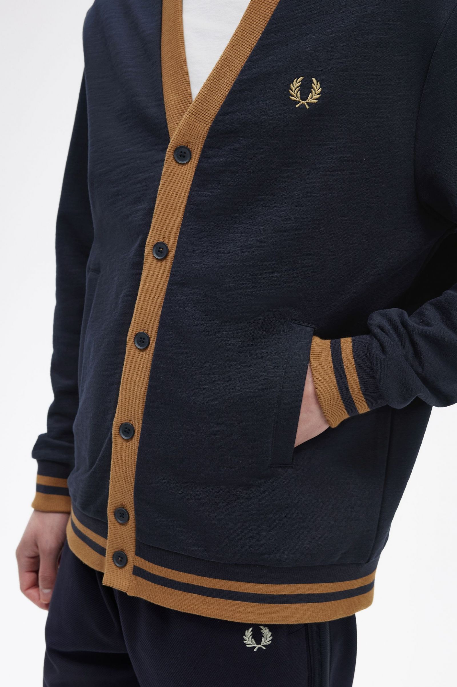 Button Through Sweatshirt Navy 7038856