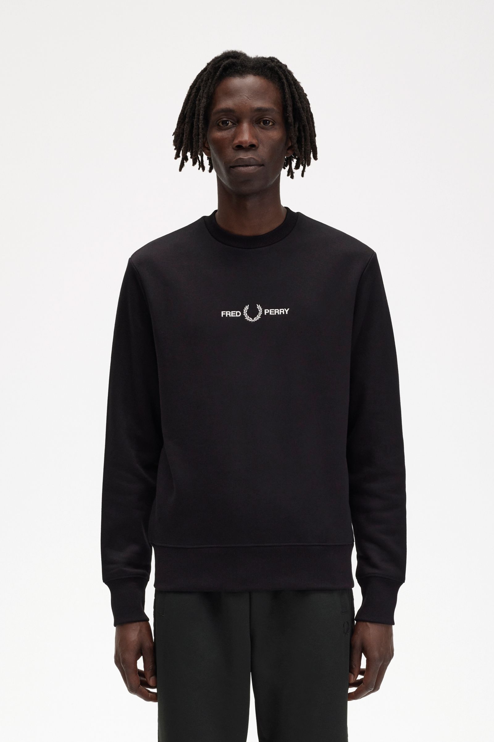 Embroidered Sweatshirt Black 7038841