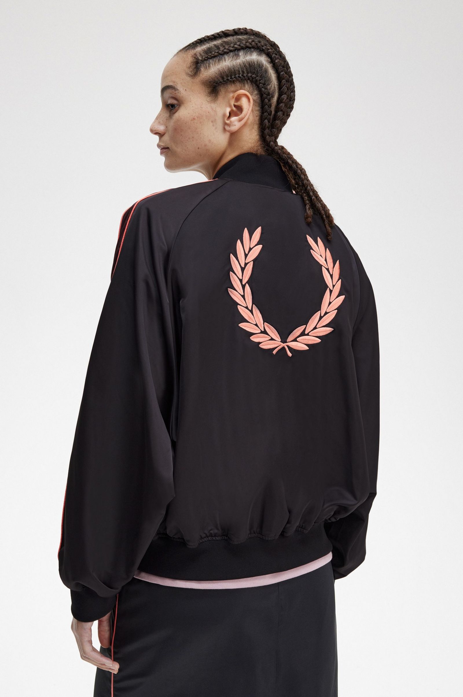 Amy Winehouse FoundationPrinted Lining Bomber Jacket Black 7039278