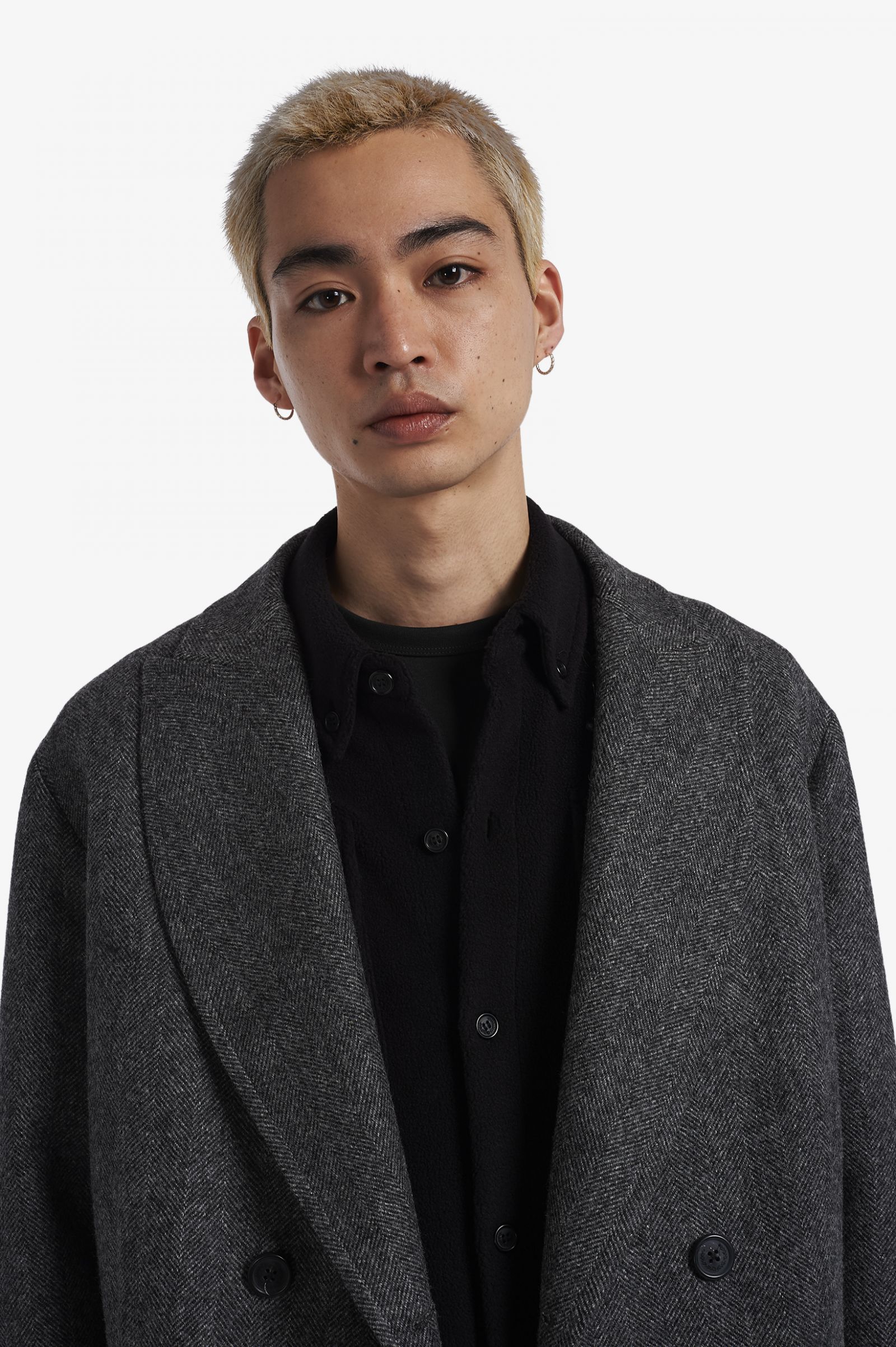 Made In EnglandDouble Breasted Topcoat Black 7037820