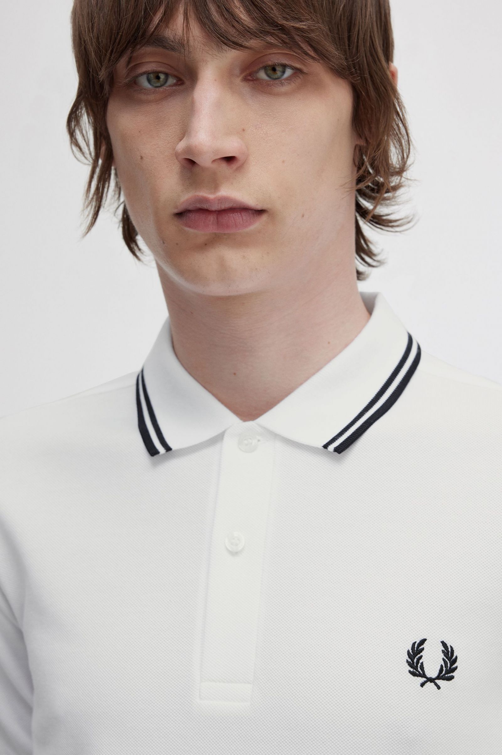 The Fred Perry ShirtM3600 White / Black / Black 7039019