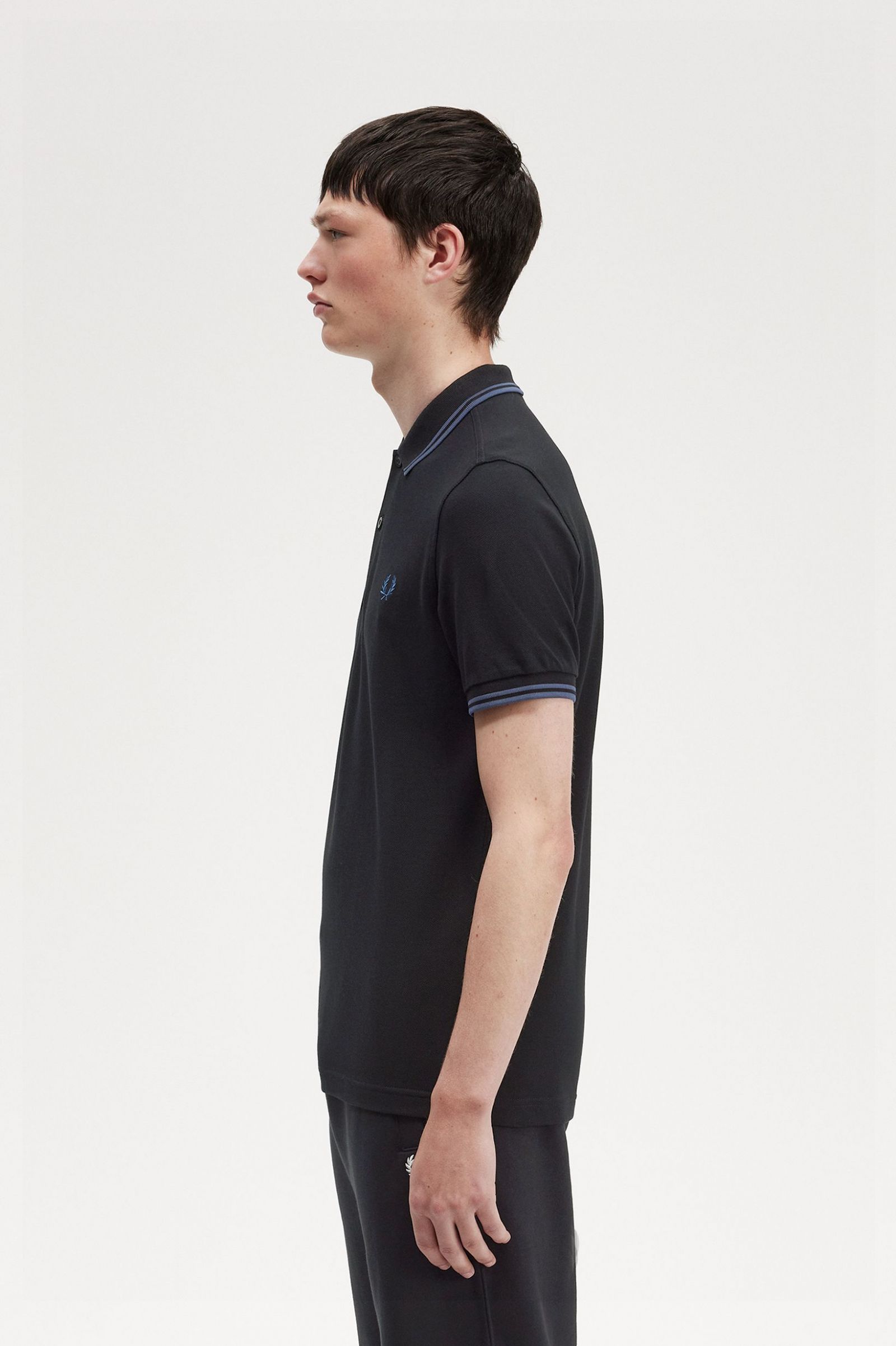 The Fred Perry ShirtM3600 Black / Midnight Blue / Midnight Blue 7039079