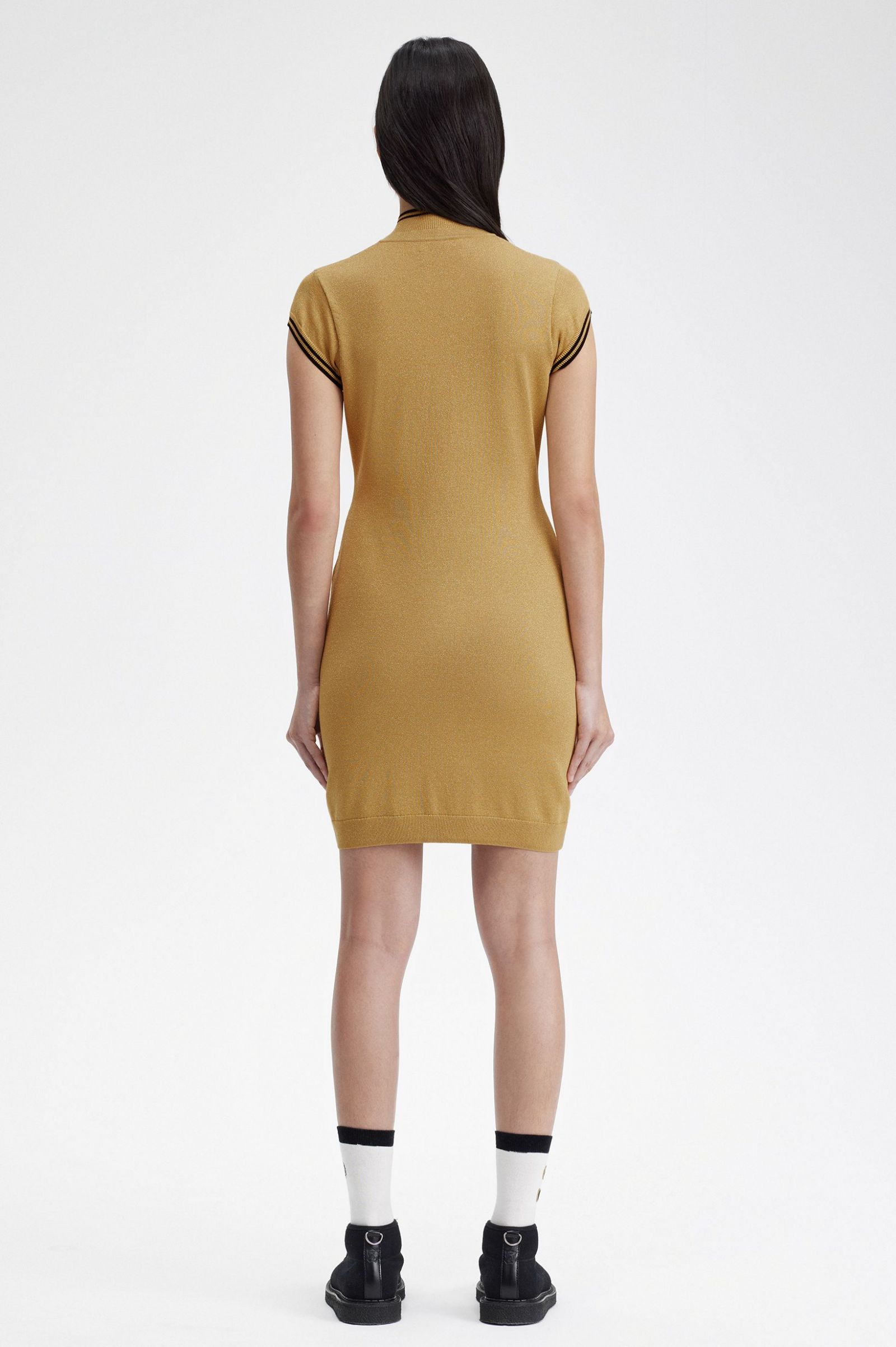 Amy Winehouse FoundationMetallic Knitted Dress 1964 Gold 7039382