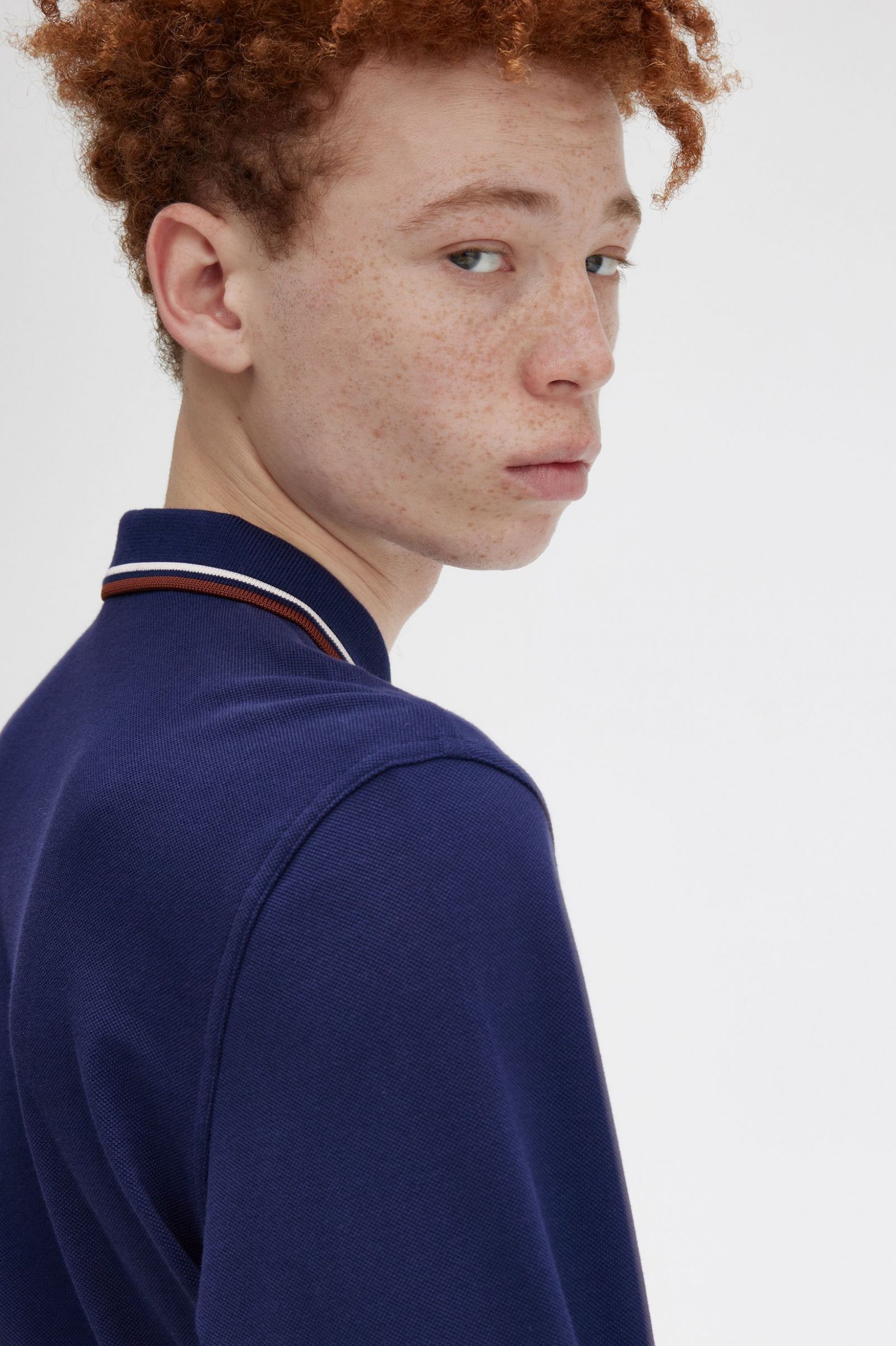 The Fred Perry ShirtM3636 French Navy / Ecru / Whisky Brown 7038440