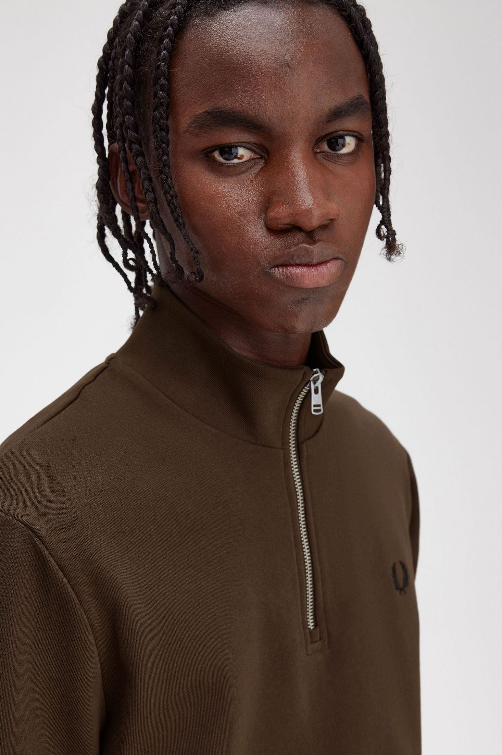 Half Zip Sweatshirt Burnt Tobacco 7038831