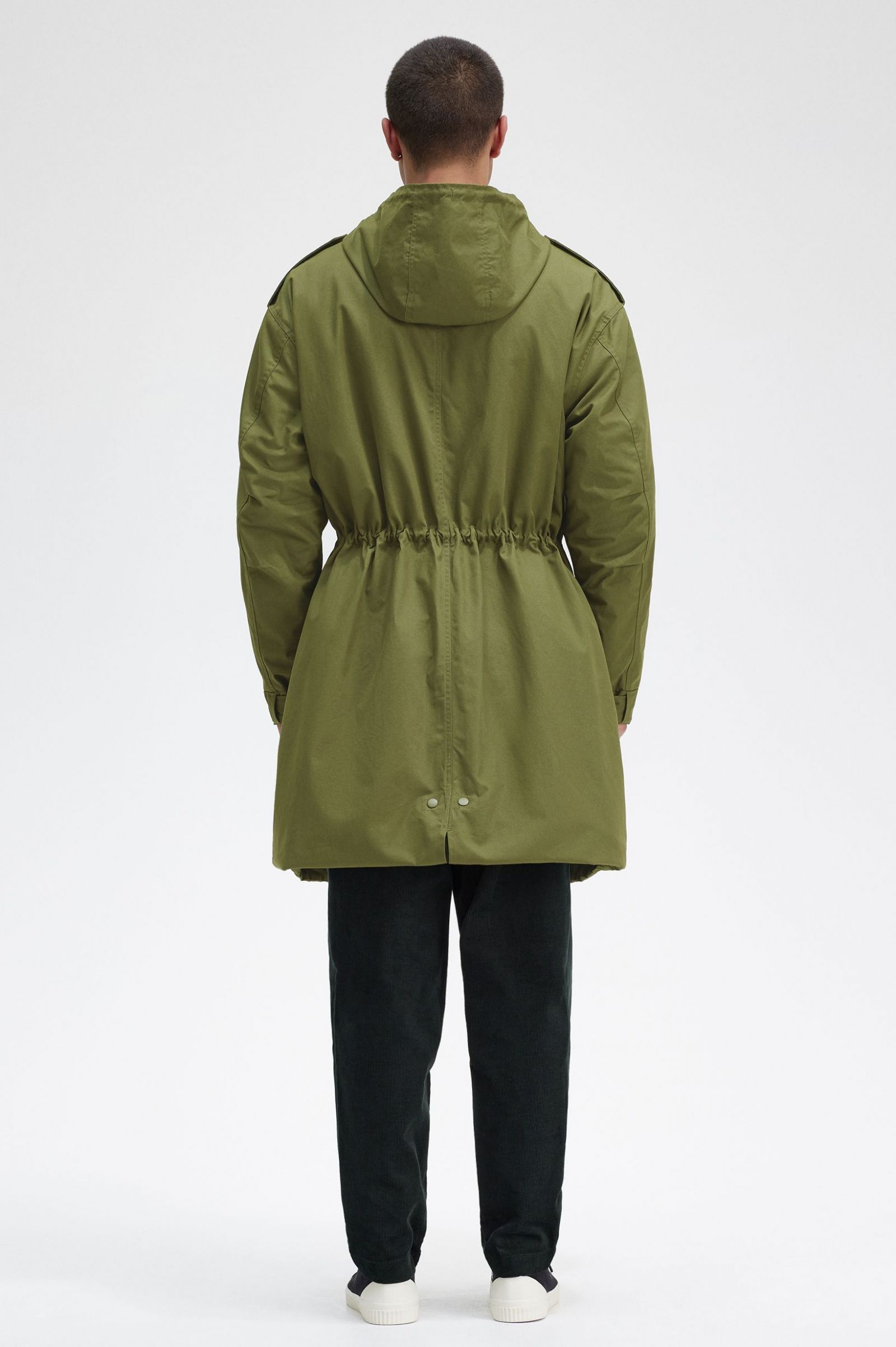 Faux Fur Lined Parka Parka Green 7038290