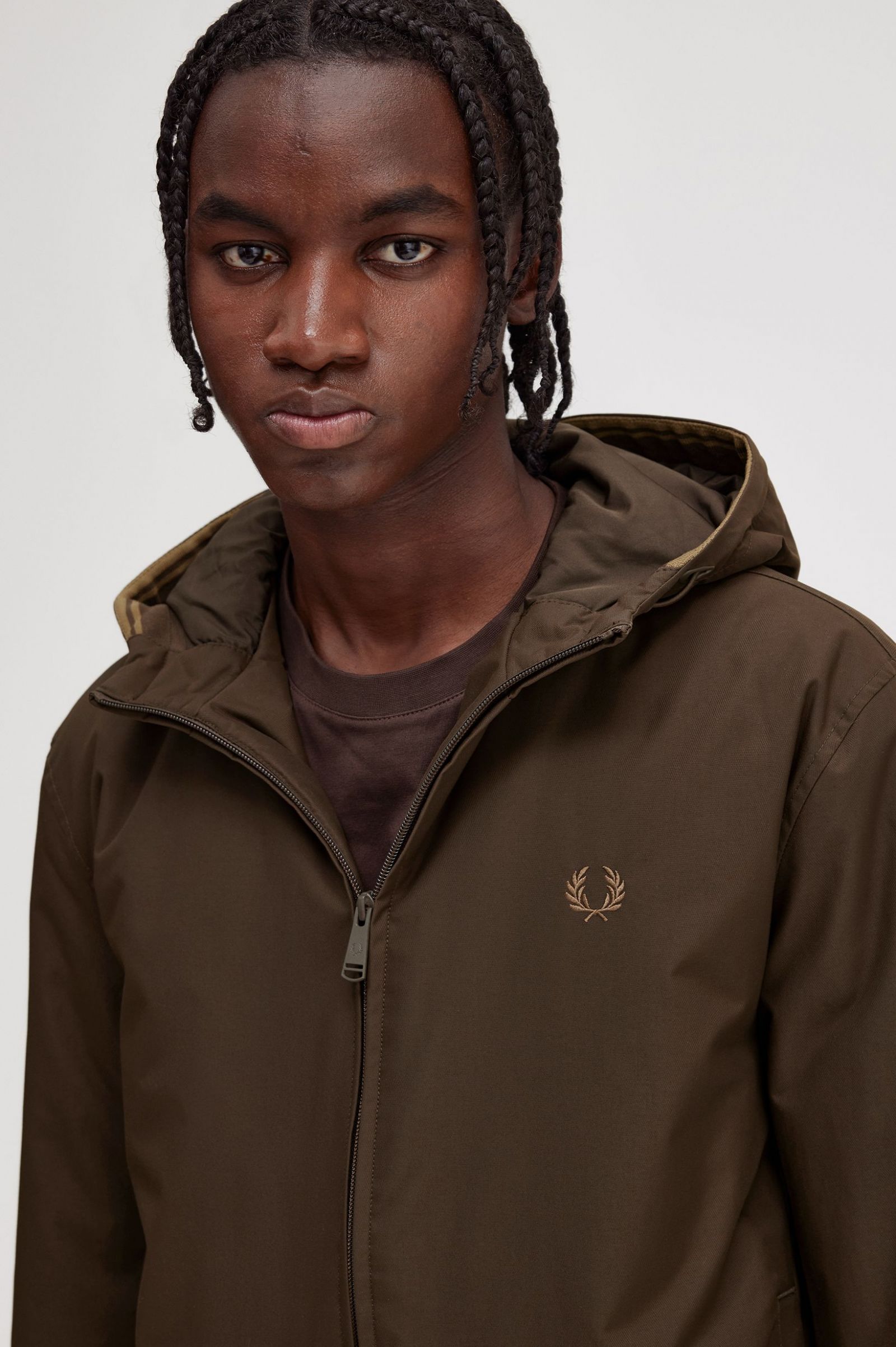 Padded Hooded Brentham Jacket Burnt Tobacco 7038827